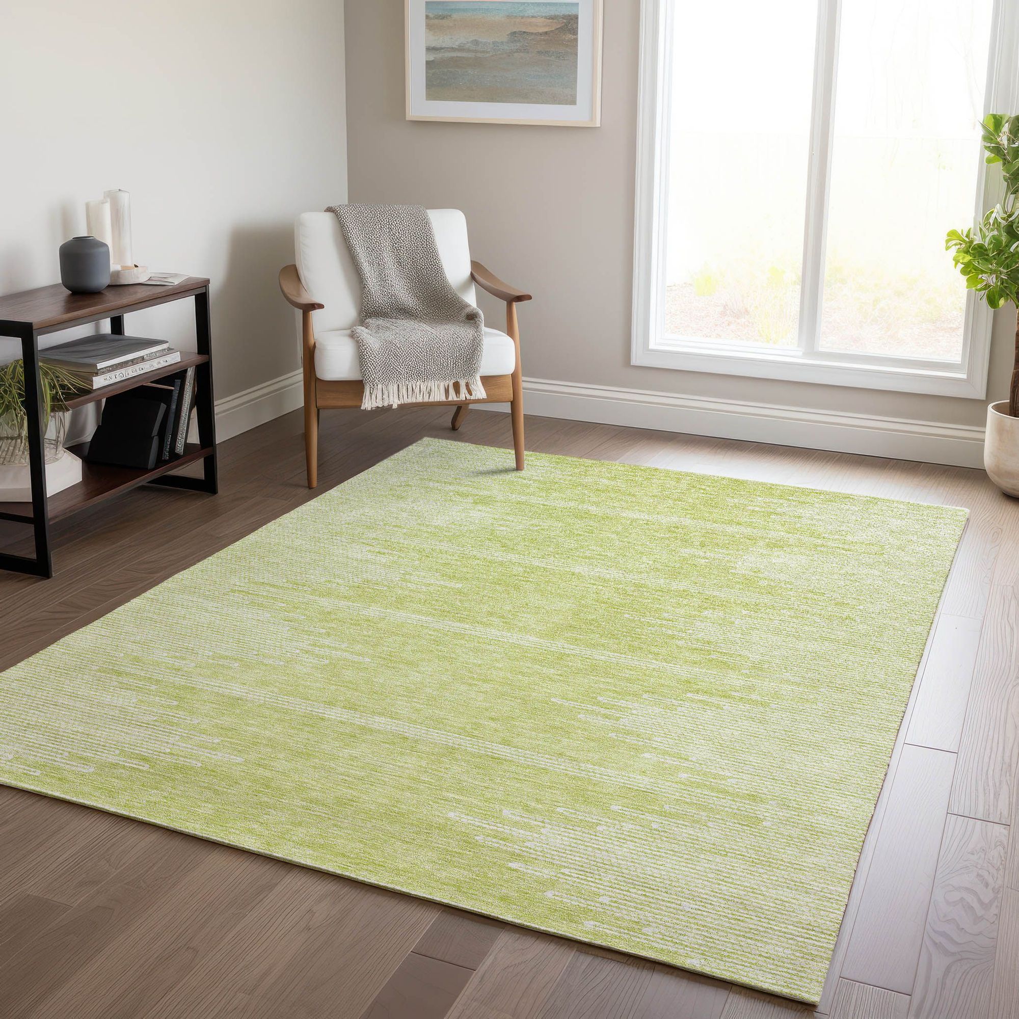 Machine Made ACN647 Aloe Green Rugs #color_aloe green