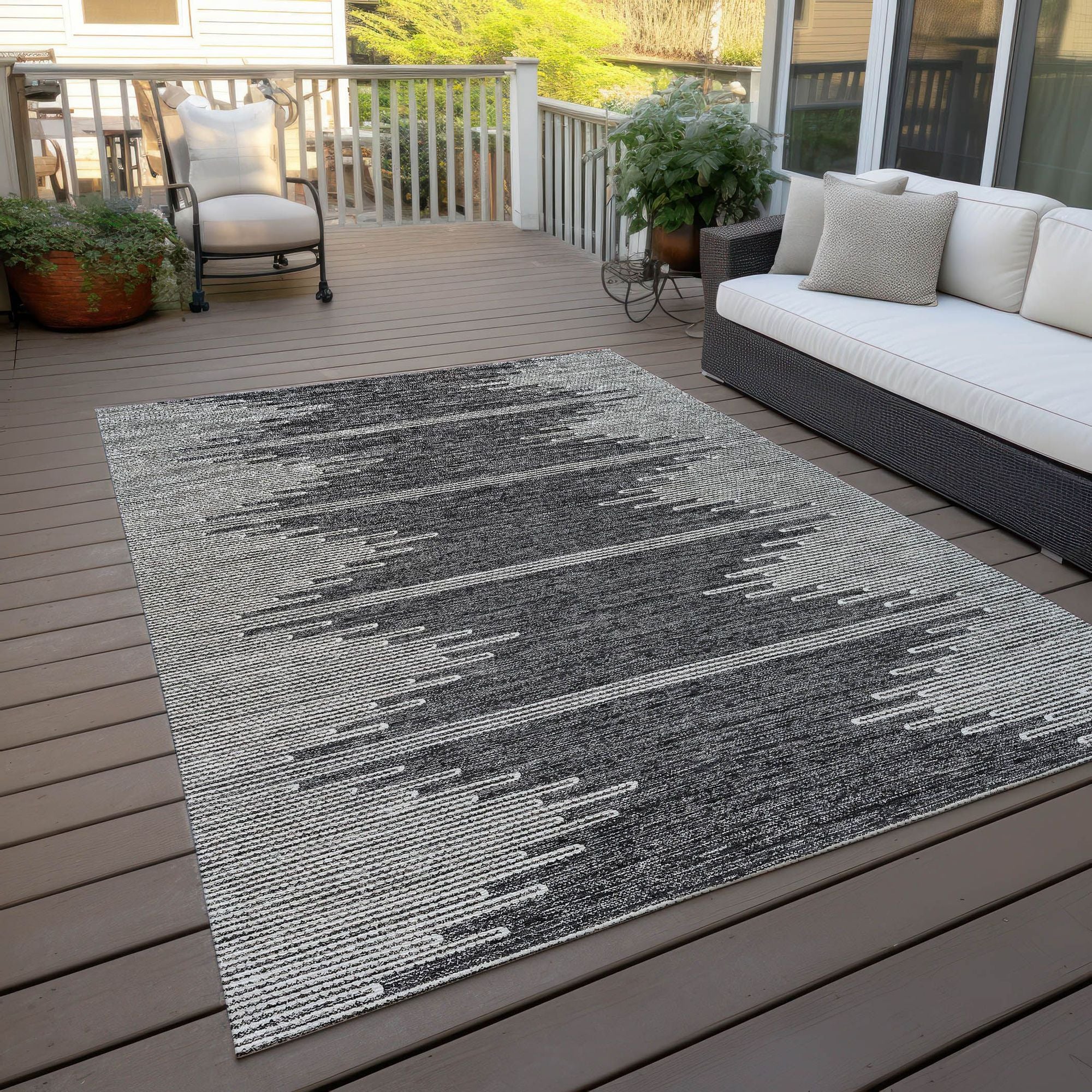 Machine Made ACN647 Charcoal Gray Rugs #color_charcoal gray