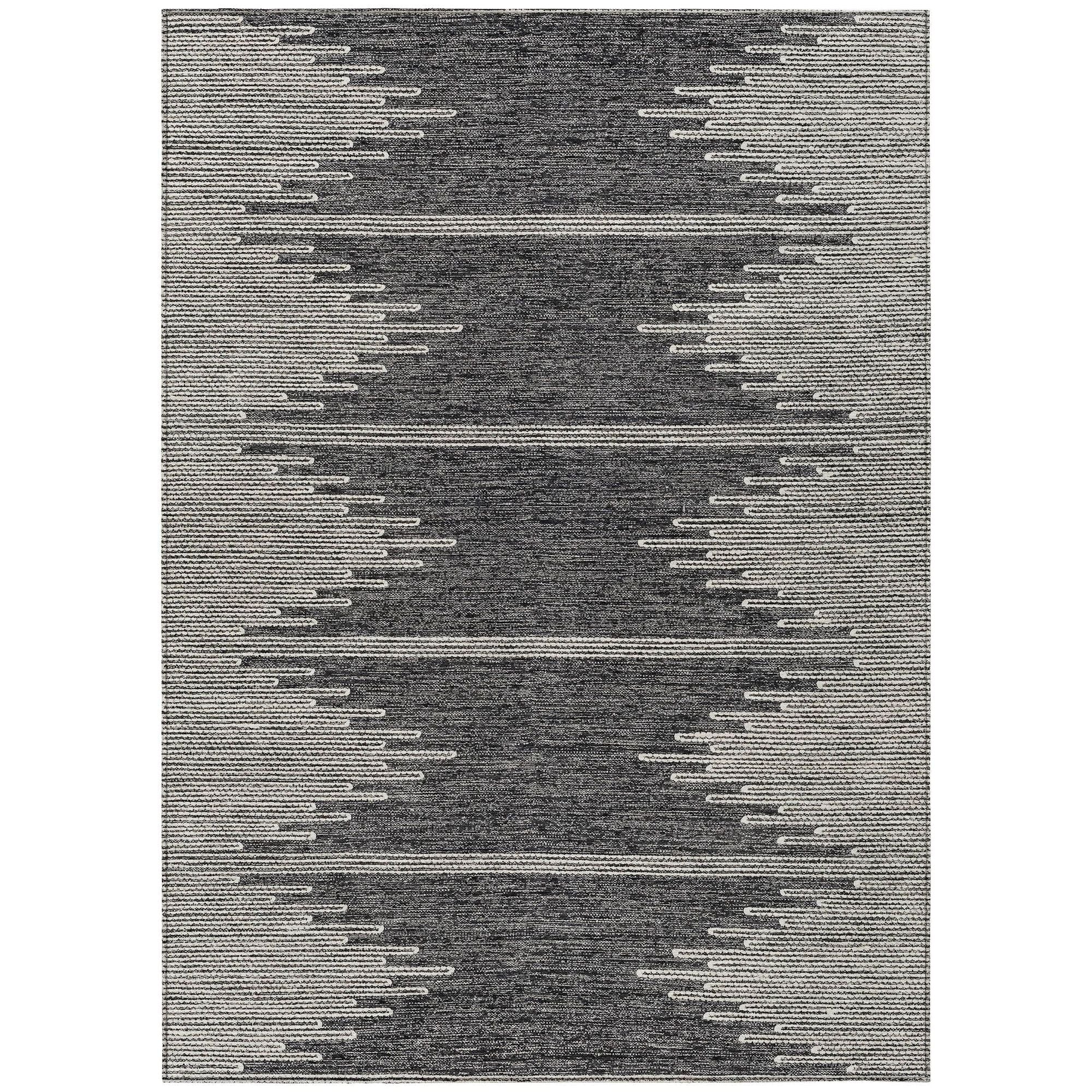 Machine Made ACN647 Charcoal Gray Rugs #color_charcoal gray