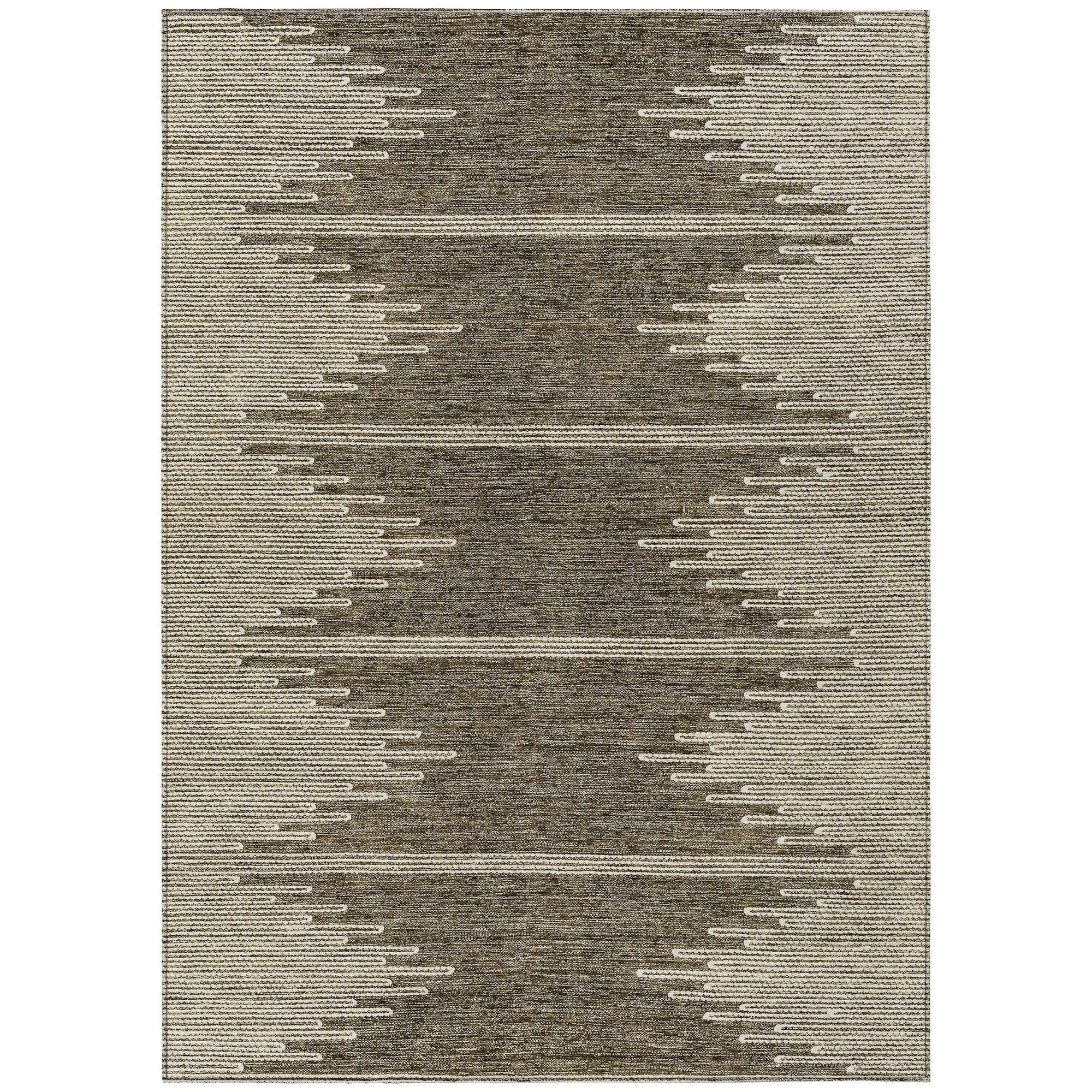 Machine Made ACN647 Coffee Brown Rugs #color_coffee brown