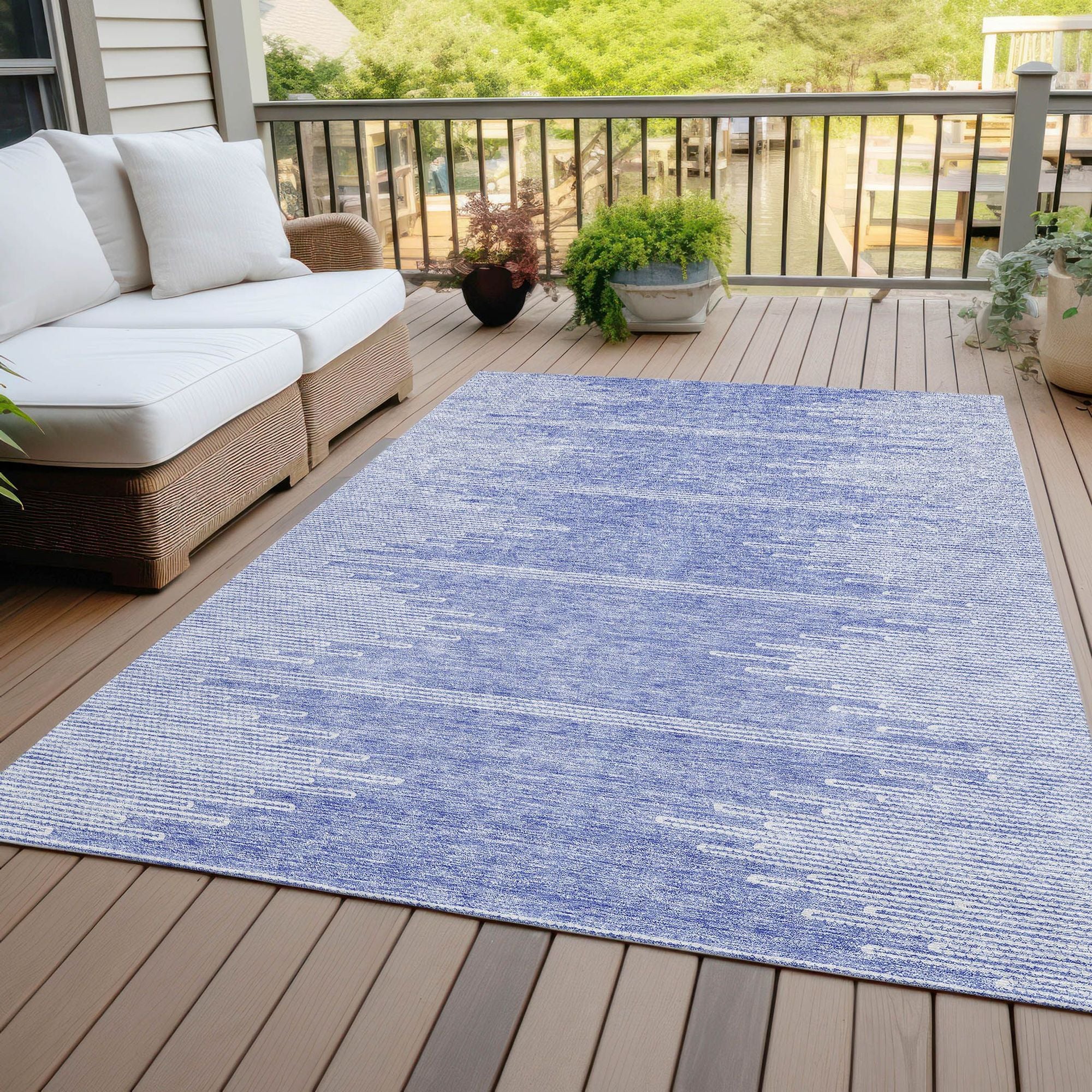 Machine Made ACN647 Denim Blue Rugs #color_denim blue