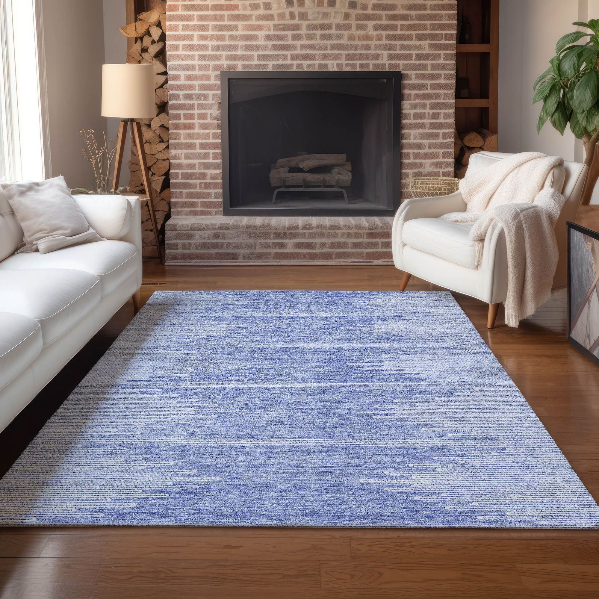 Machine Made ACN647 Denim Blue Rugs #color_denim blue