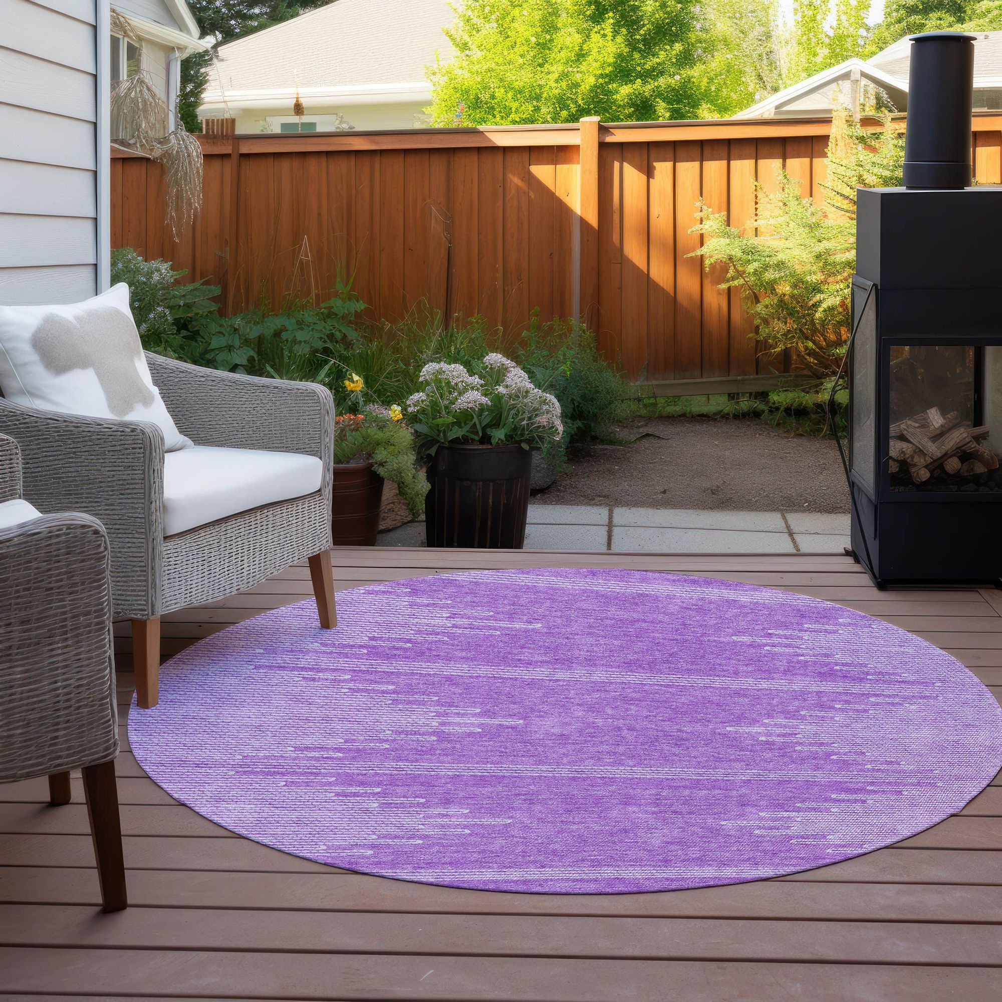 Machine Made ACN647 Lavender Purple Rugs #color_lavender purple