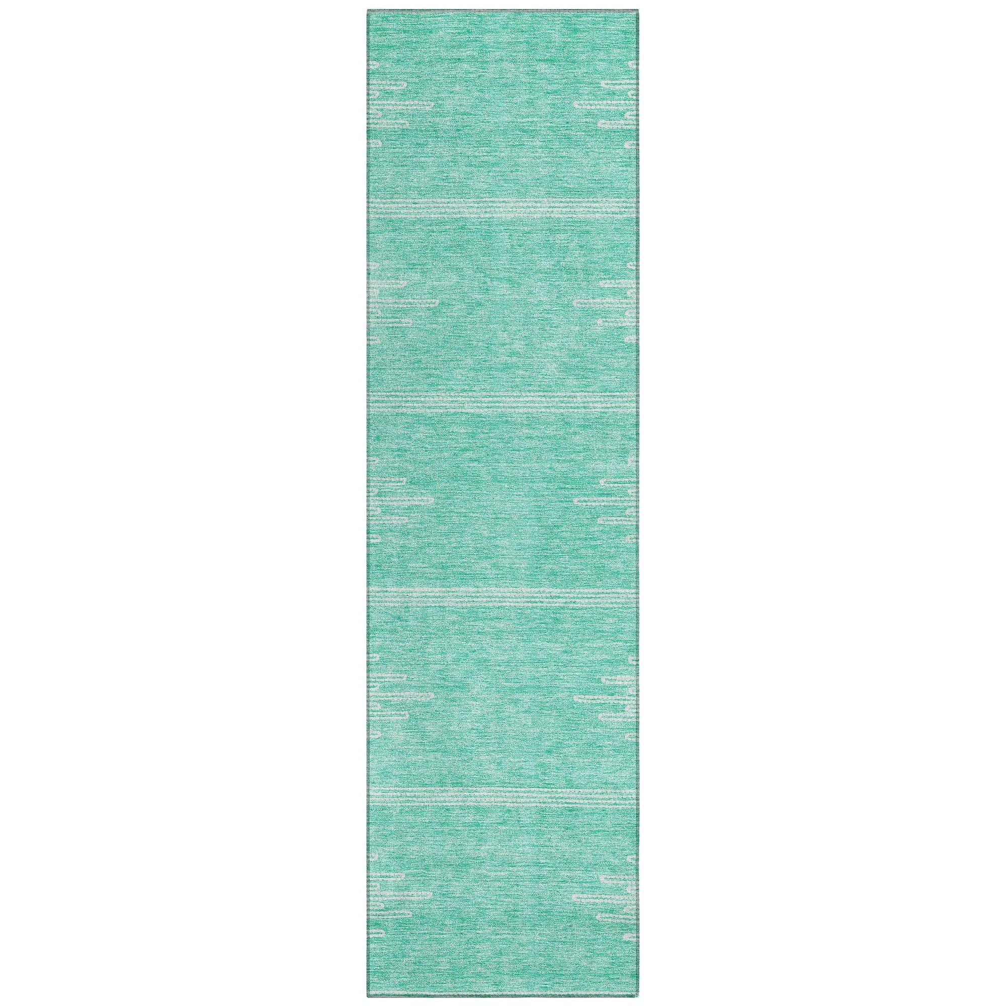 Machine Made ACN647 Teal  Rugs #color_teal 