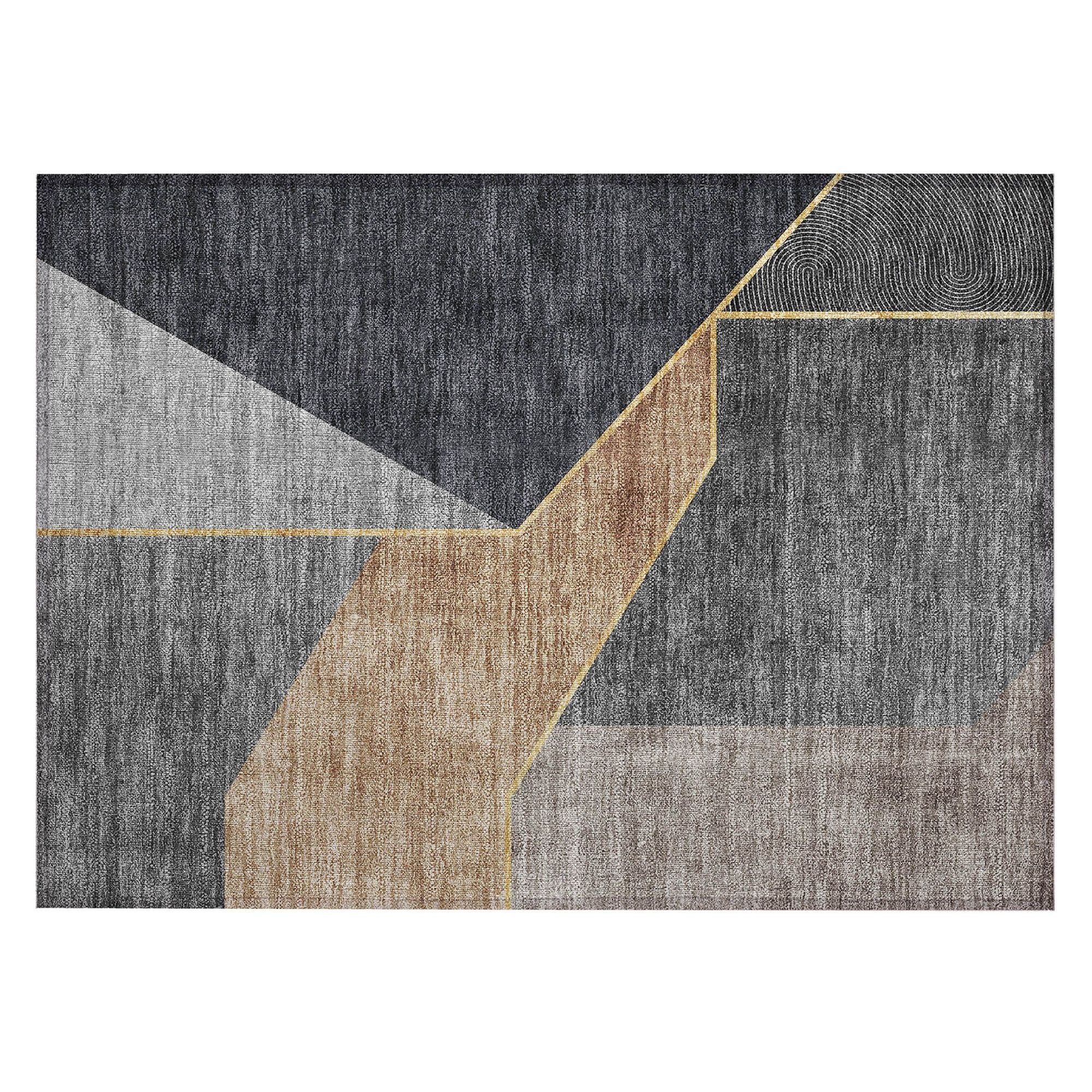 Machine Made ACN648 Charcoal Gray Rugs #color_charcoal gray