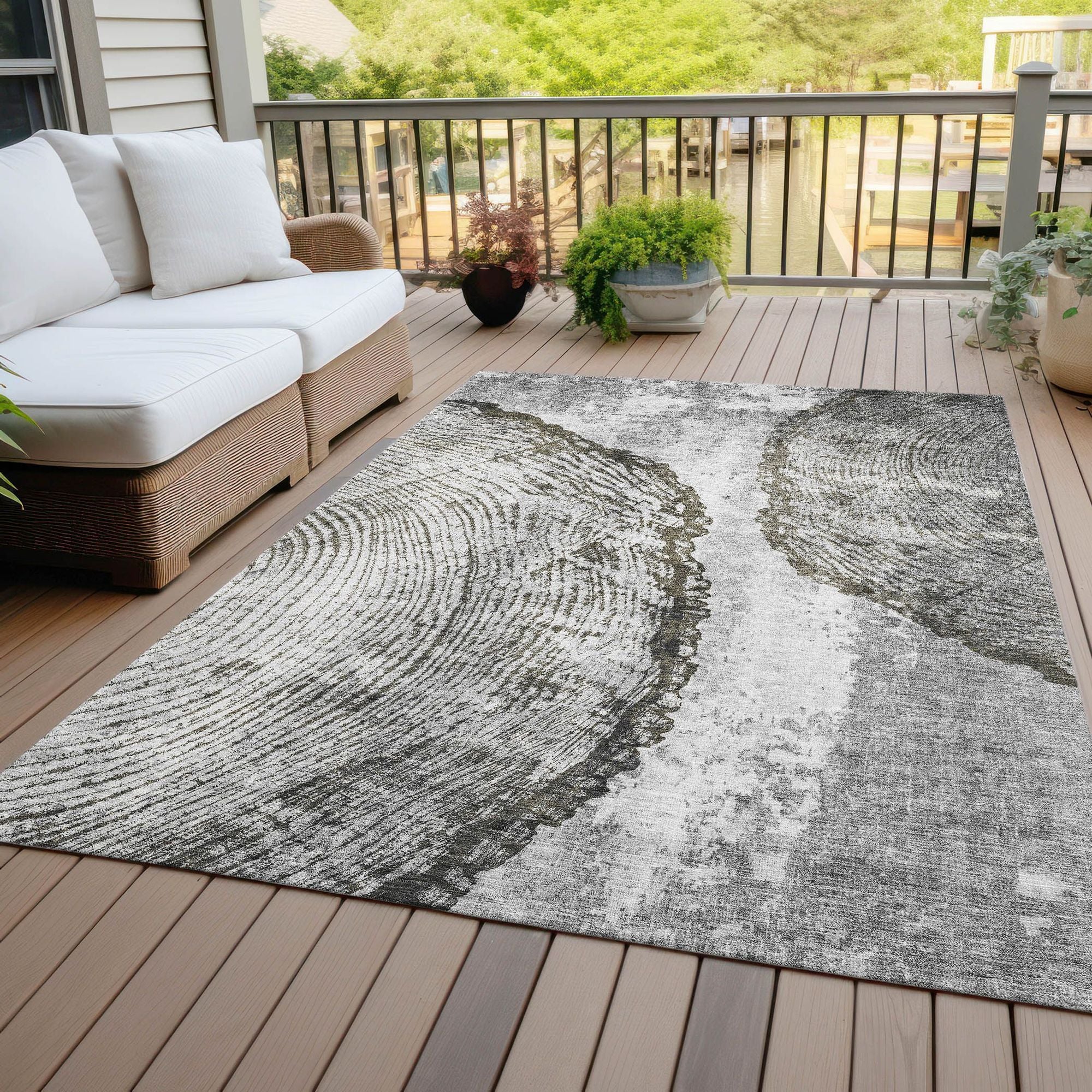 Machine Made ACN649 Gray  Rugs #color_gray 