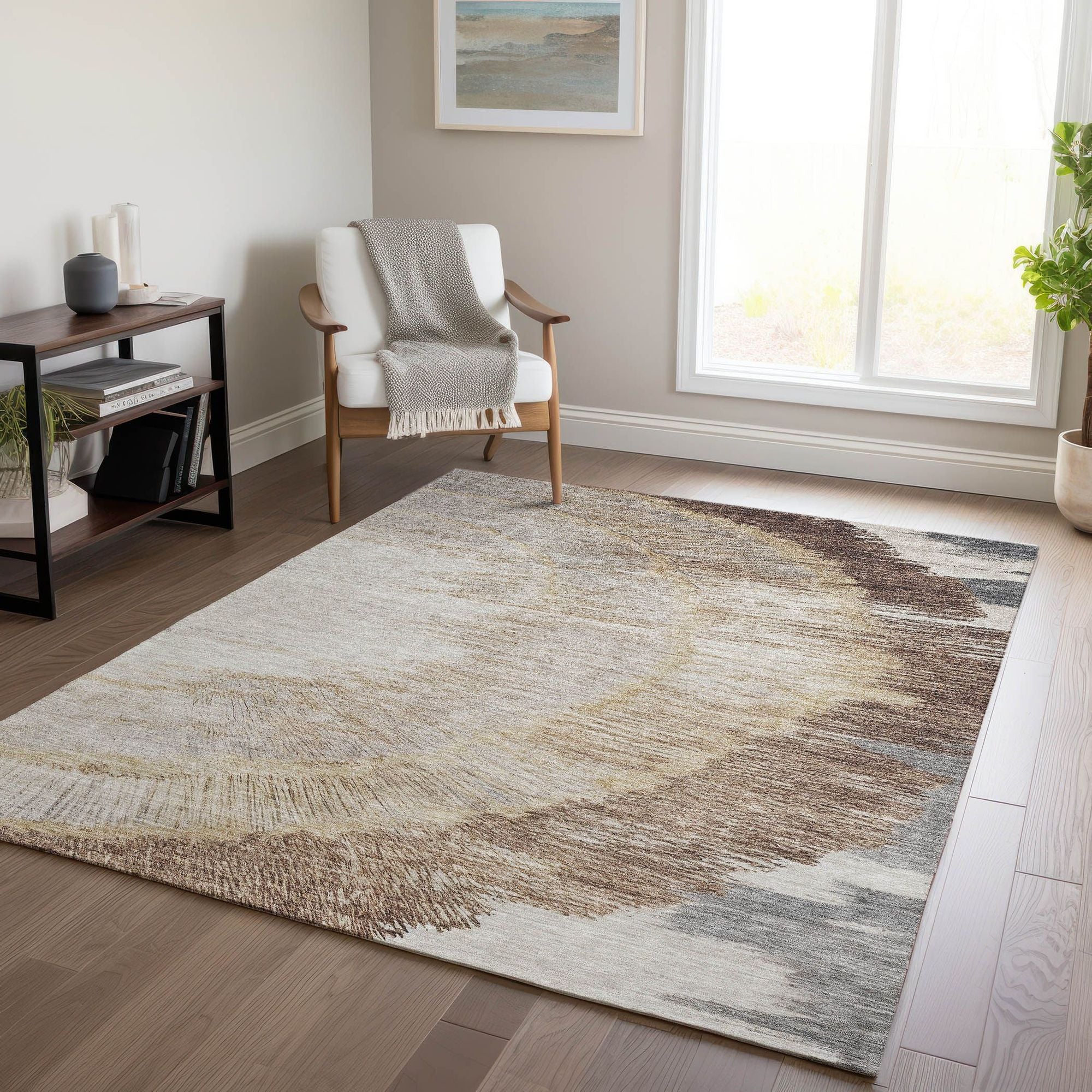 Machine Made ACN650 Brown  Rugs #color_brown 