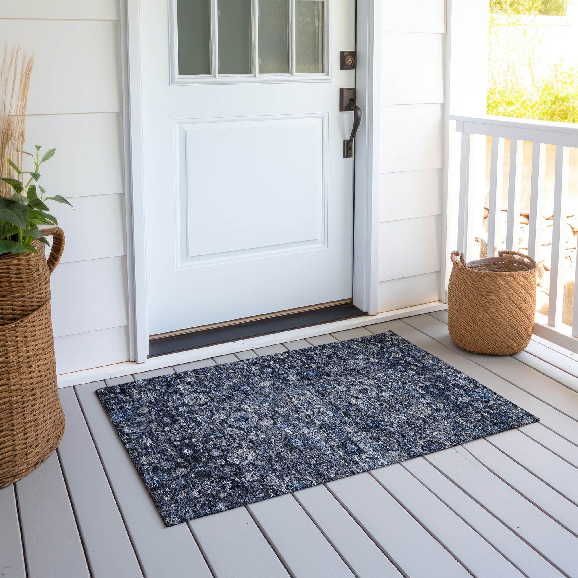 Machine Made ACN651 Blue  Rugs #color_blue 