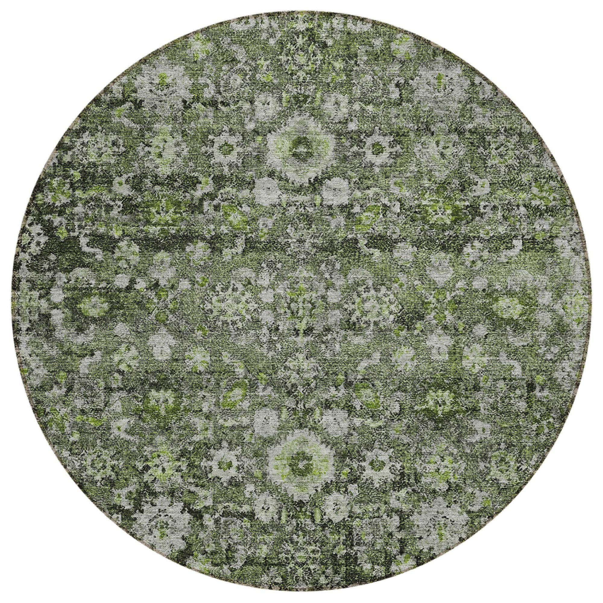 Machine Made ACN651 Green  Rugs #color_green 