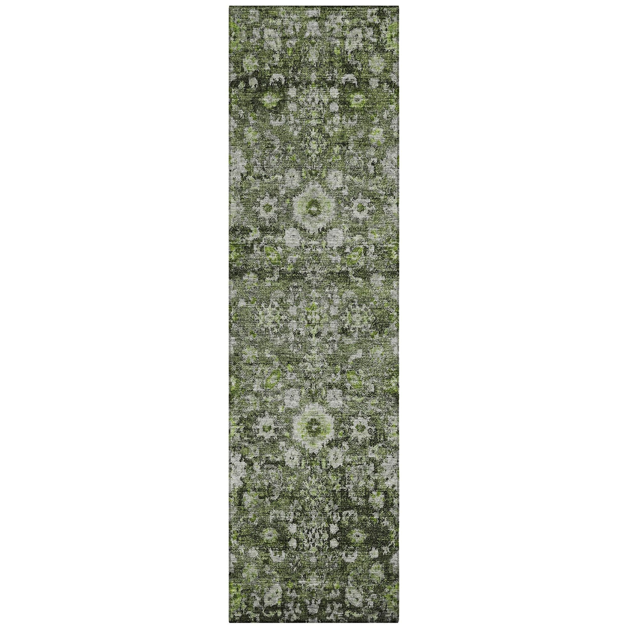 Machine Made ACN651 Green  Rugs #color_green 