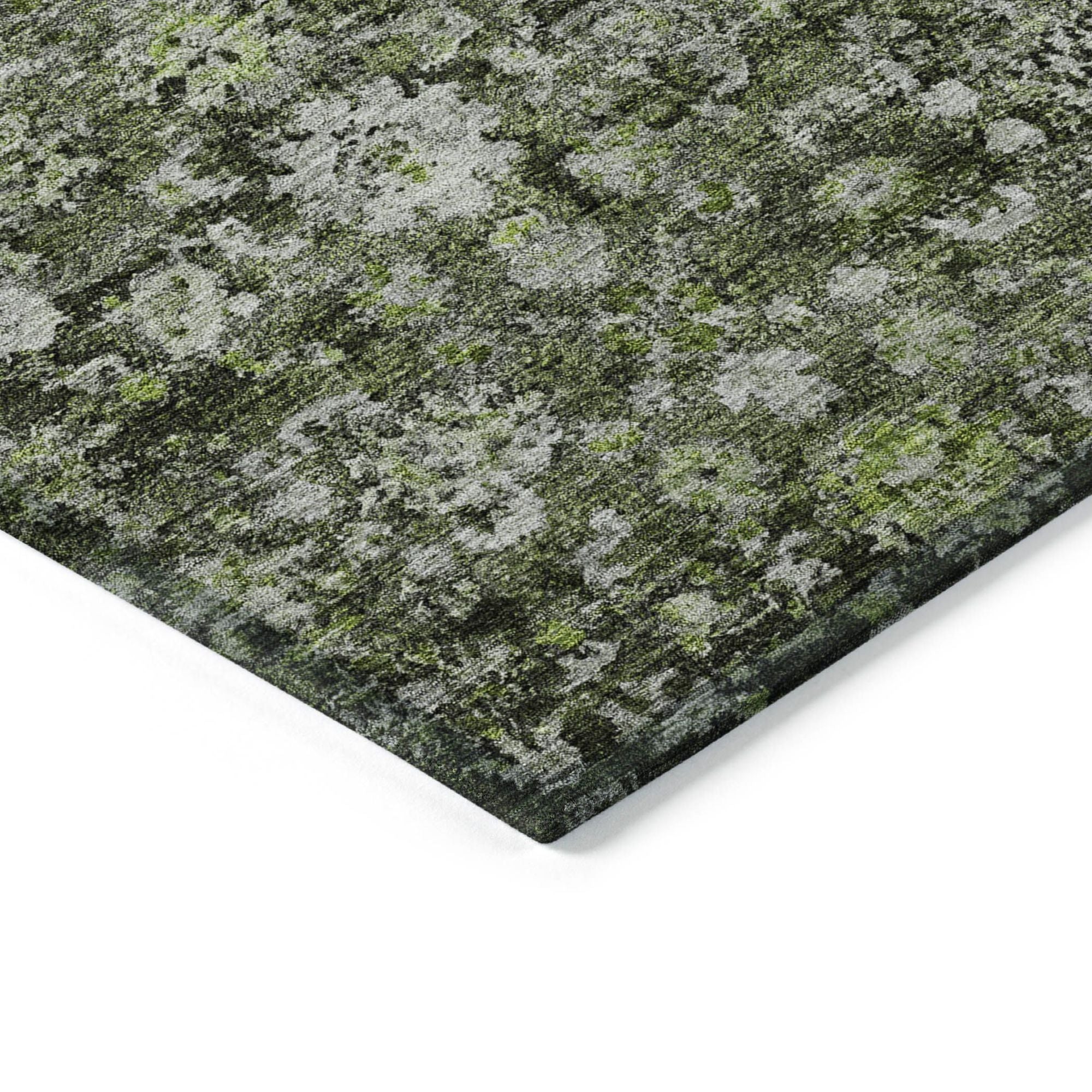 Machine Made ACN651 Green  Rugs #color_green 