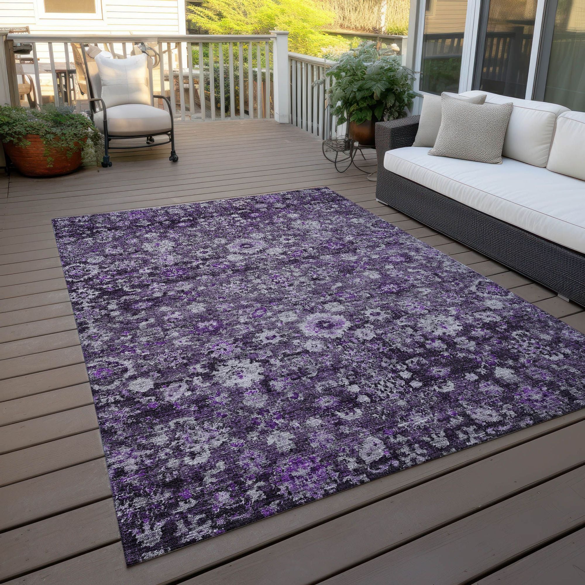 Machine Made ACN651 Purple  Rugs #color_purple 