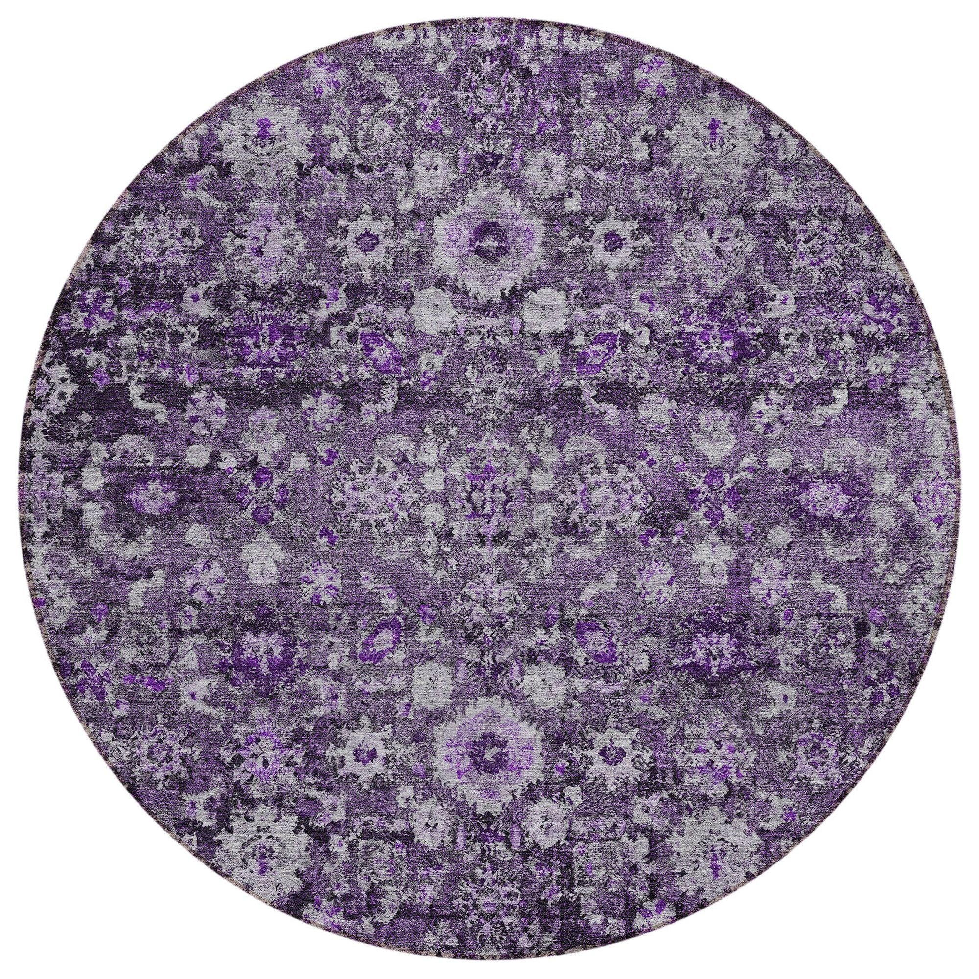 Machine Made ACN651 Purple  Rugs #color_purple 