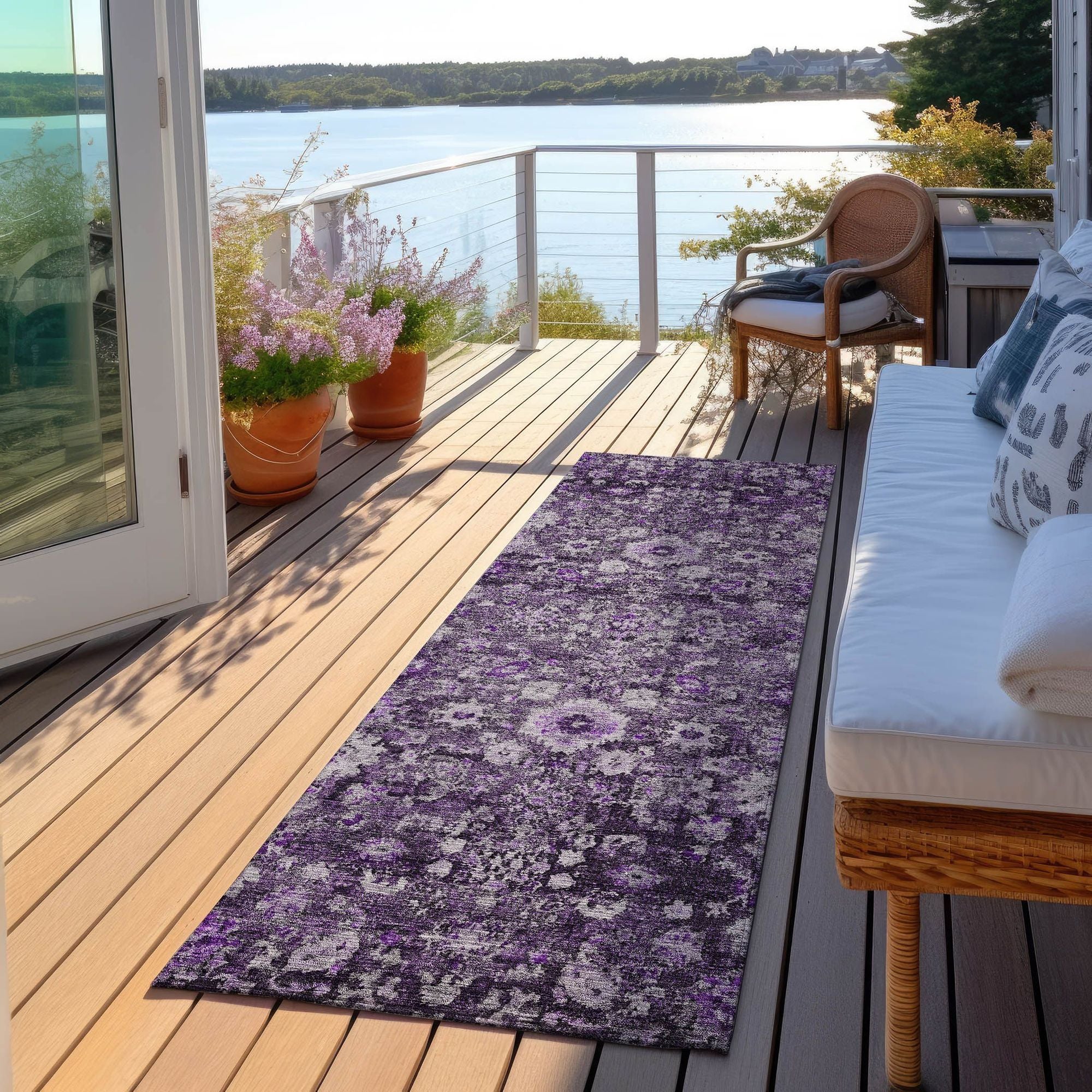 Machine Made ACN651 Purple  Rugs #color_purple 