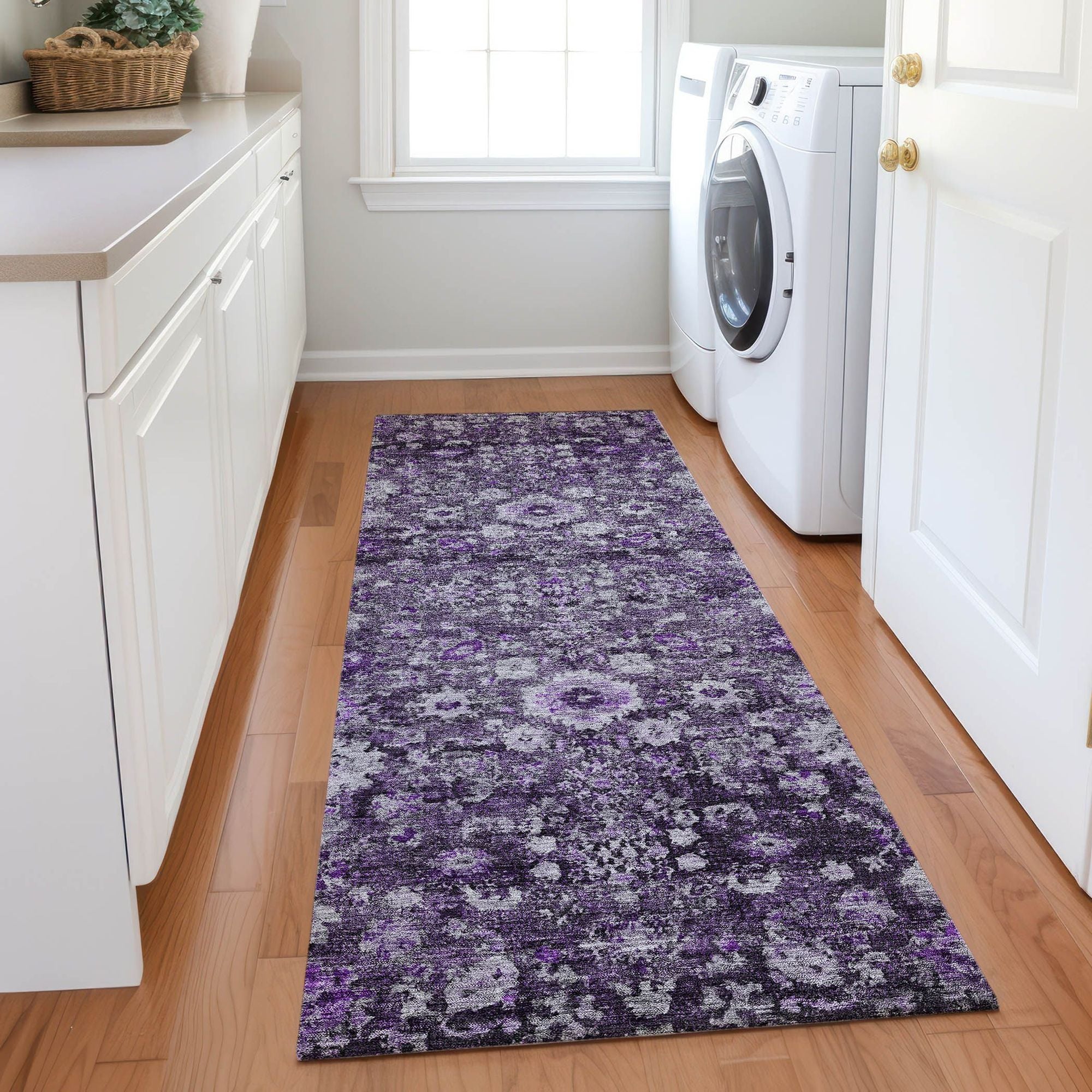 Machine Made ACN651 Purple  Rugs #color_purple 