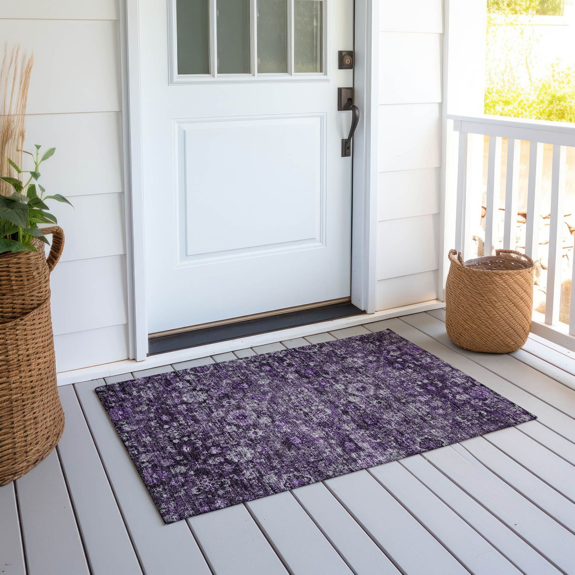 Machine Made ACN651 Purple  Rugs #color_purple 