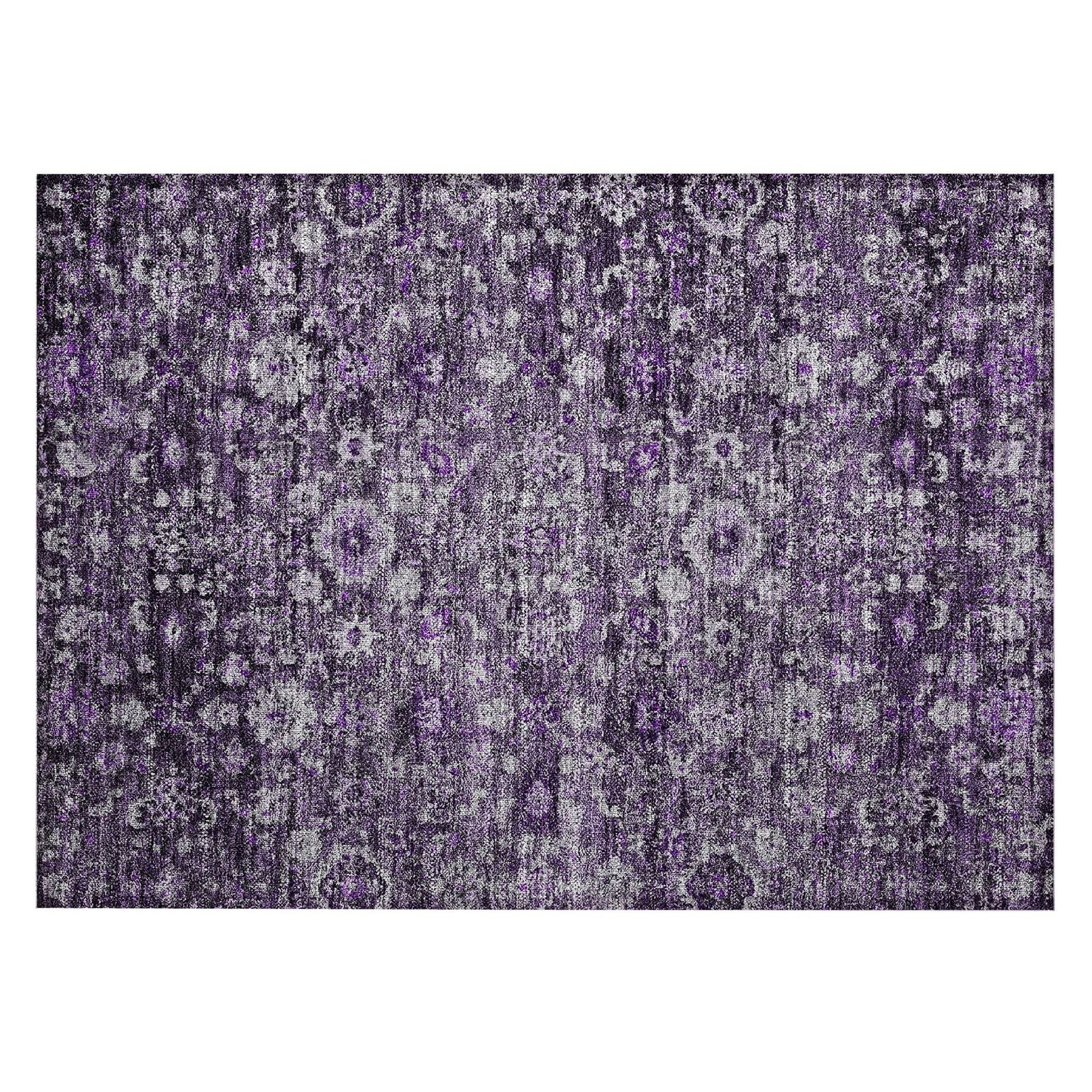 Machine Made ACN651 Purple  Rugs #color_purple 