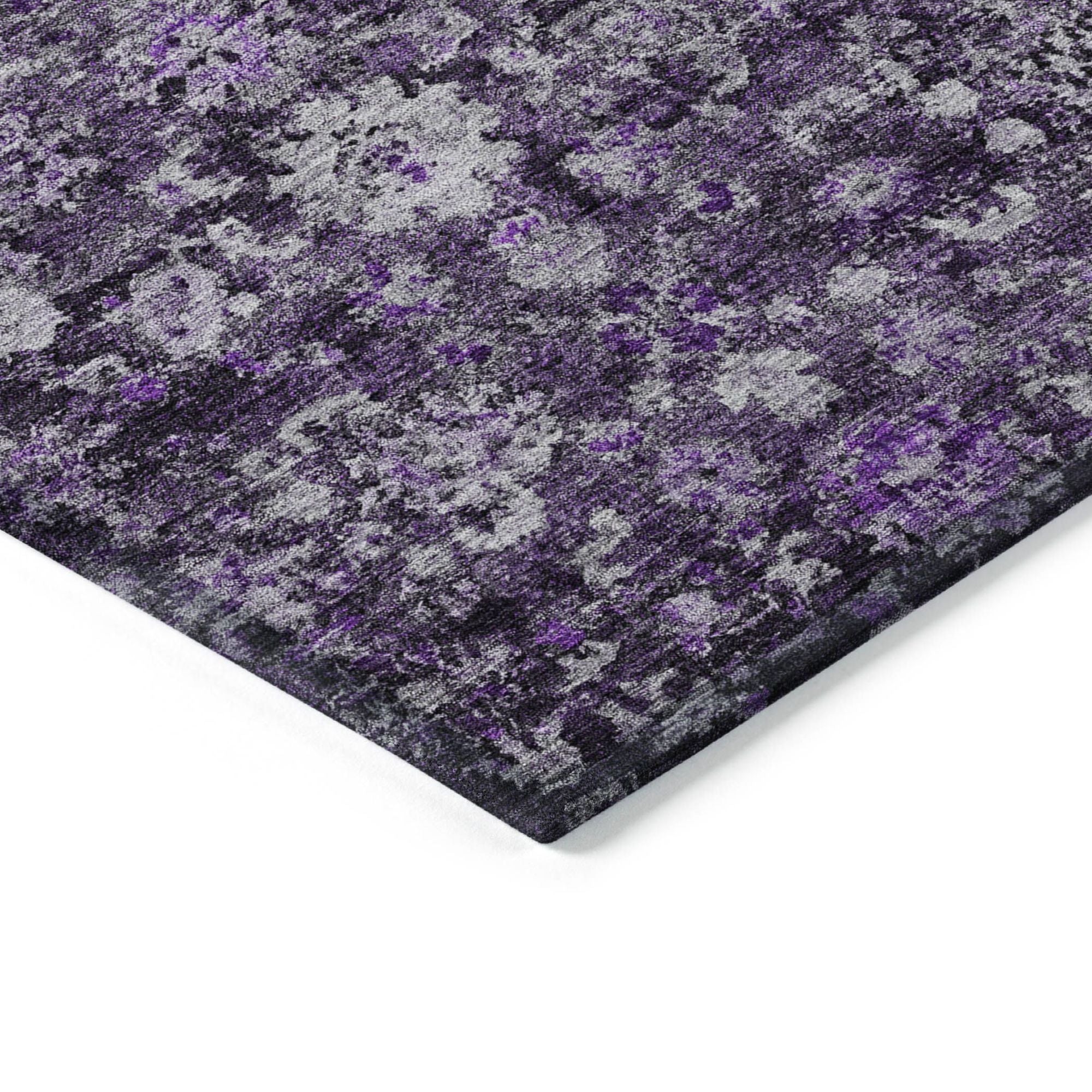 Machine Made ACN651 Purple  Rugs #color_purple 