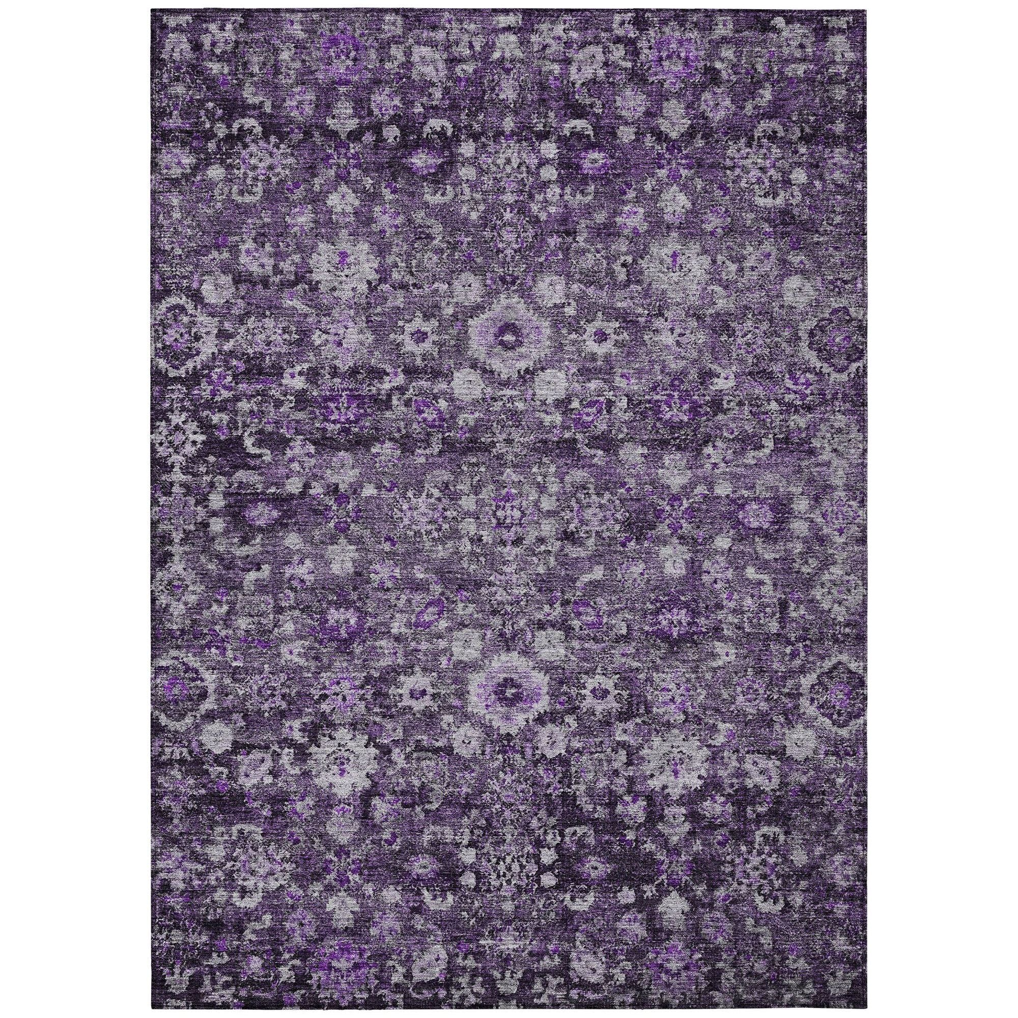 Machine Made ACN651 Purple  Rugs #color_purple 