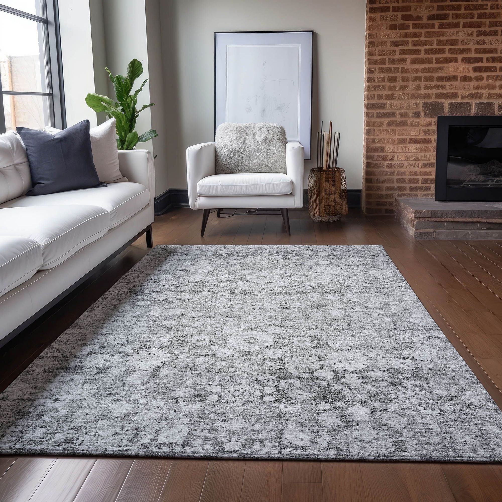 Machine Made ACN651 Silver Gray Rugs #color_silver gray