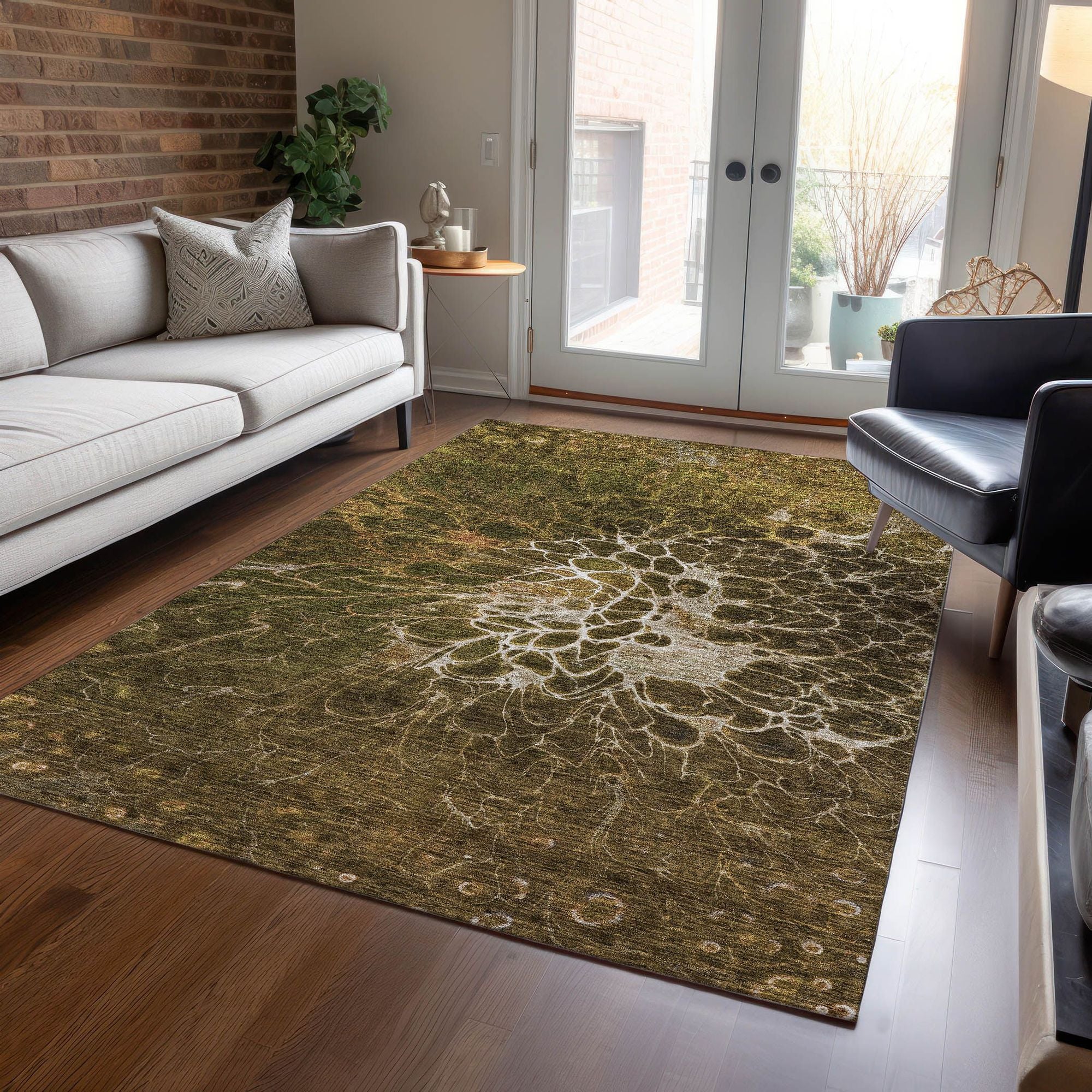 Machine Made ACN652 Chocolate Brown Rugs #color_chocolate brown