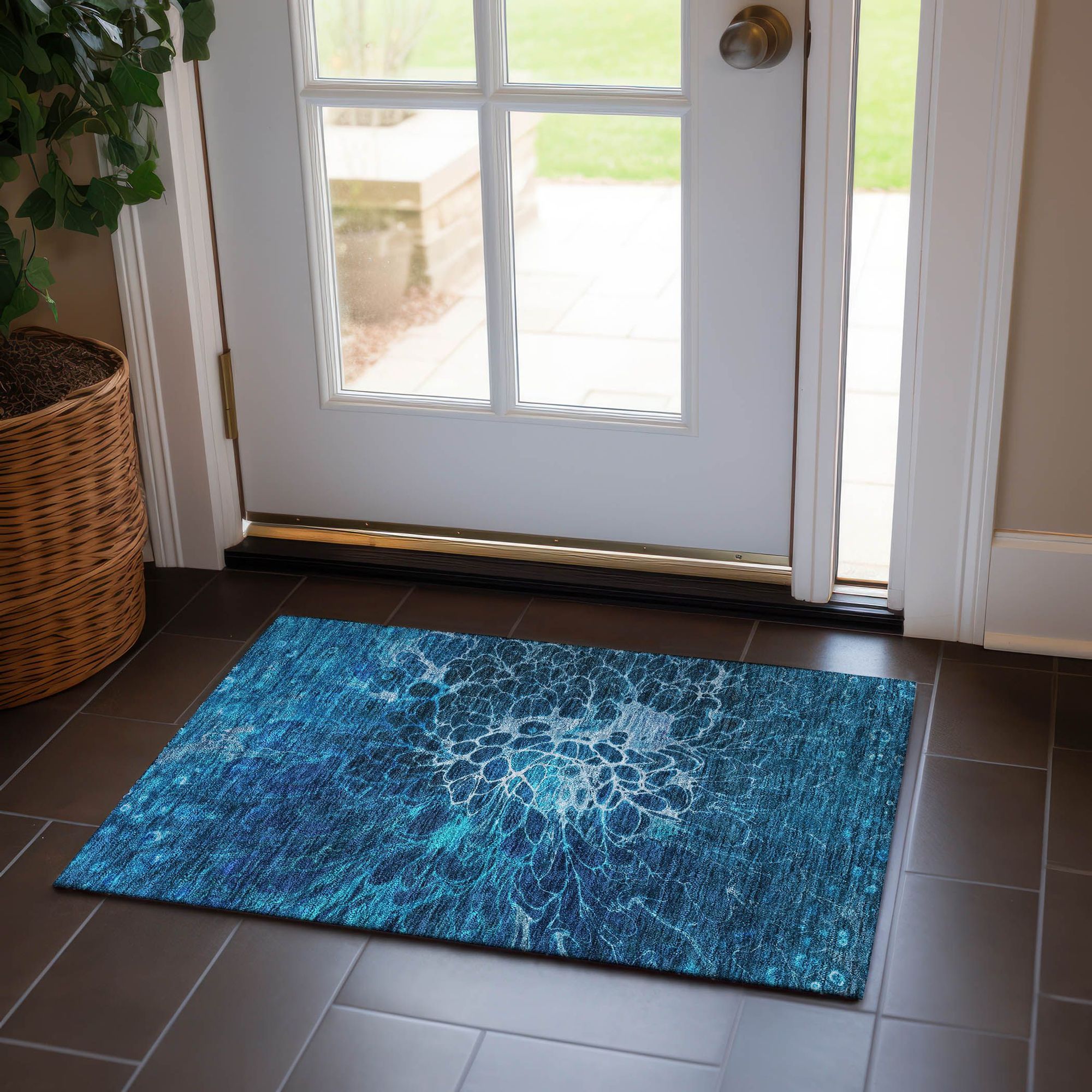 Machine Made ACN652 Navy Blue Rugs #color_navy blue