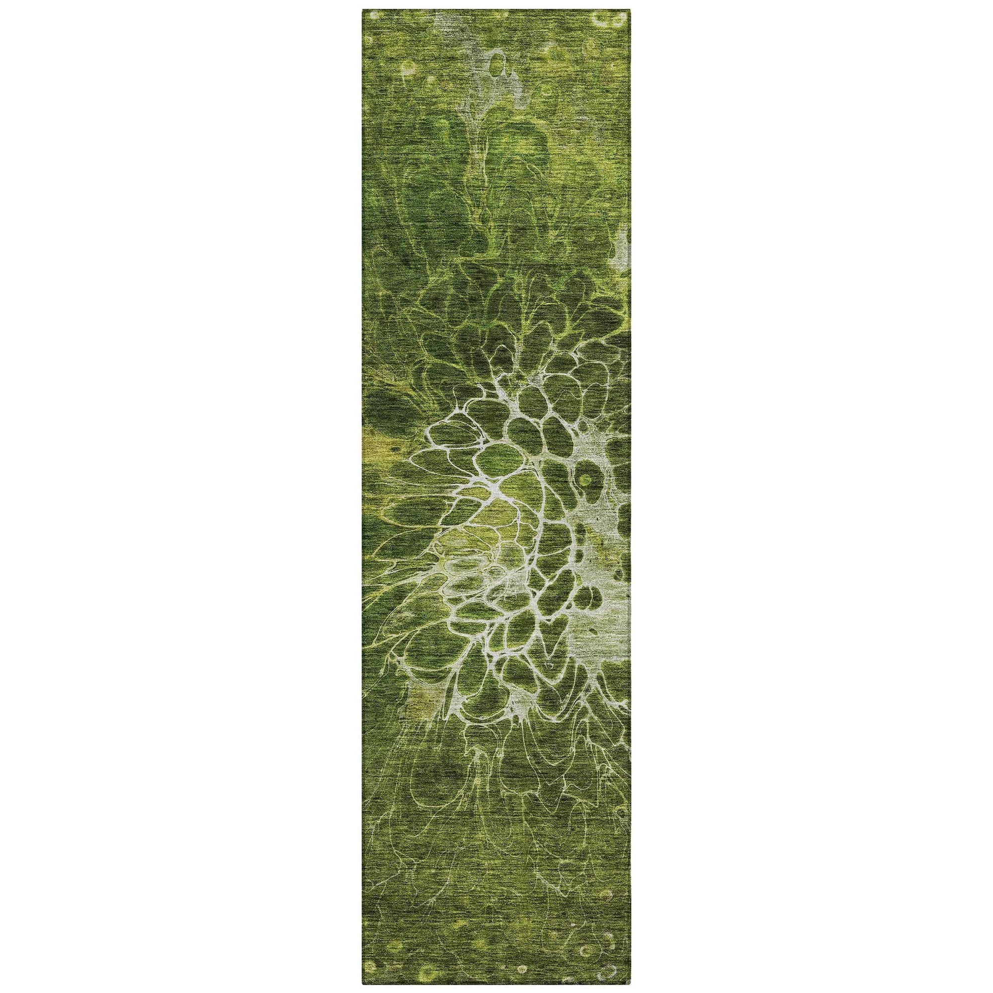 Machine Made ACN652 Olive Green Rugs #color_olive green