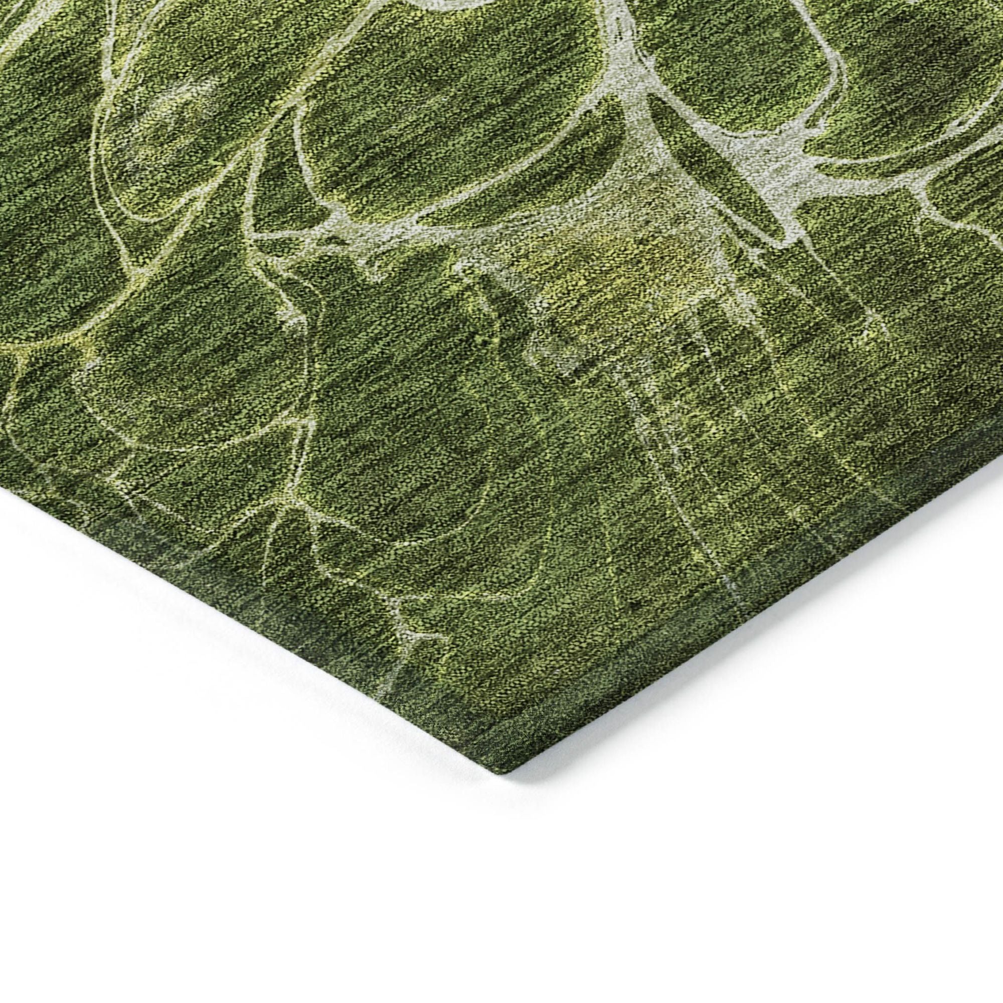 Machine Made ACN652 Olive Green Rugs #color_olive green