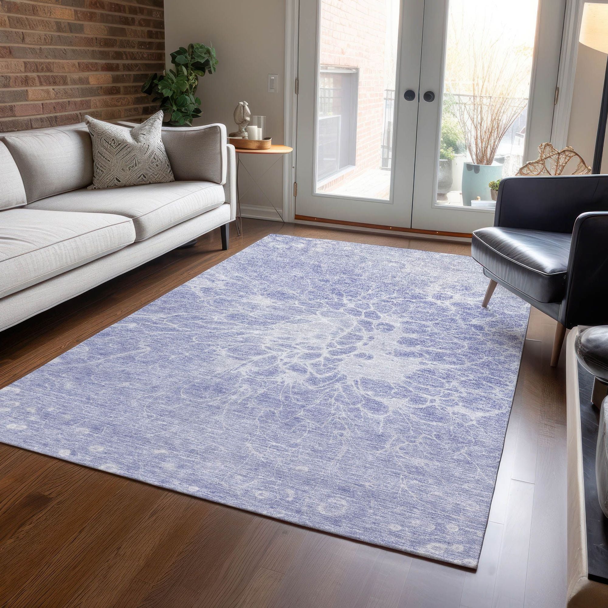 Machine Made ACN653 Lavender Purple Rugs #color_lavender purple