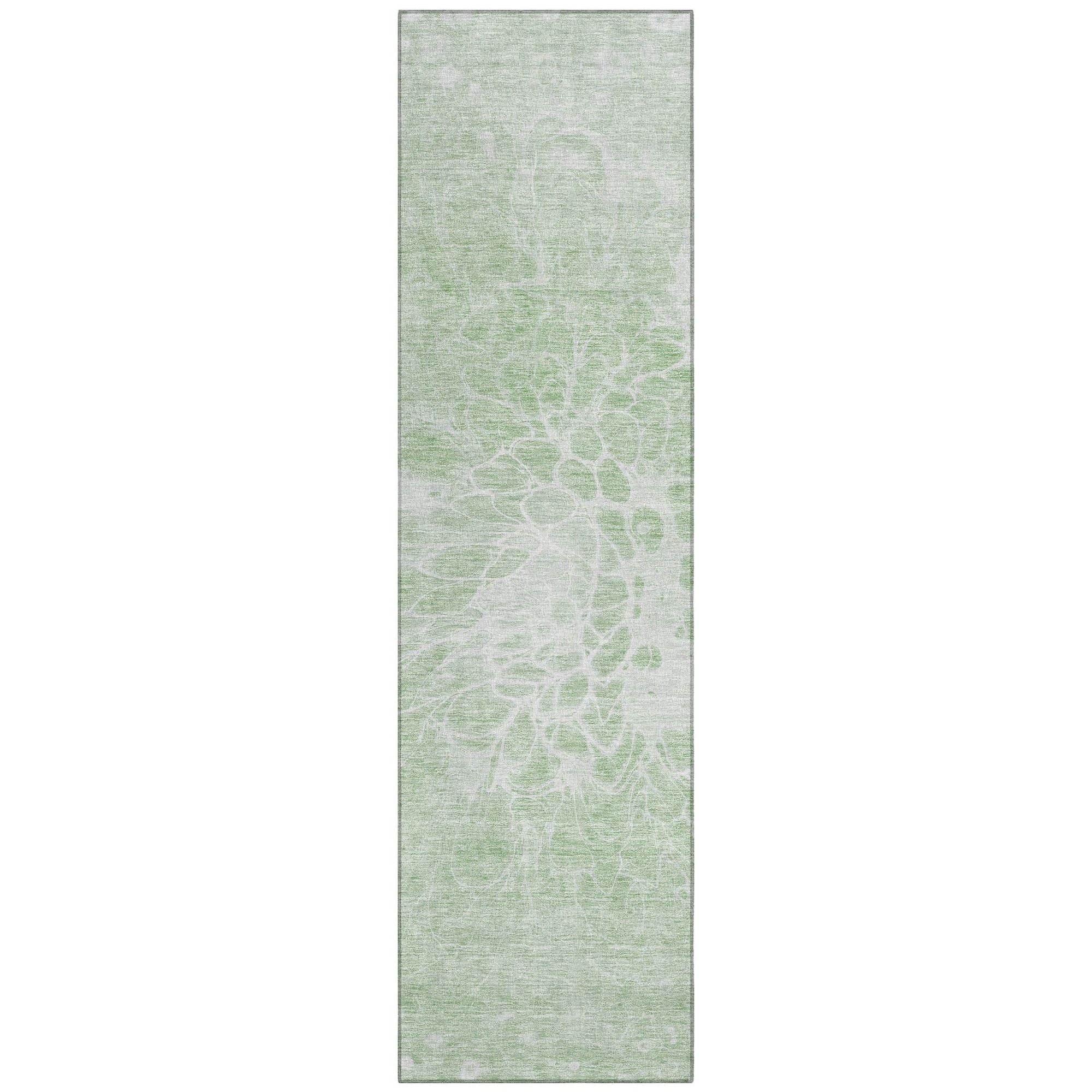 Machine Made ACN653 Mint Green Rugs #color_mint green