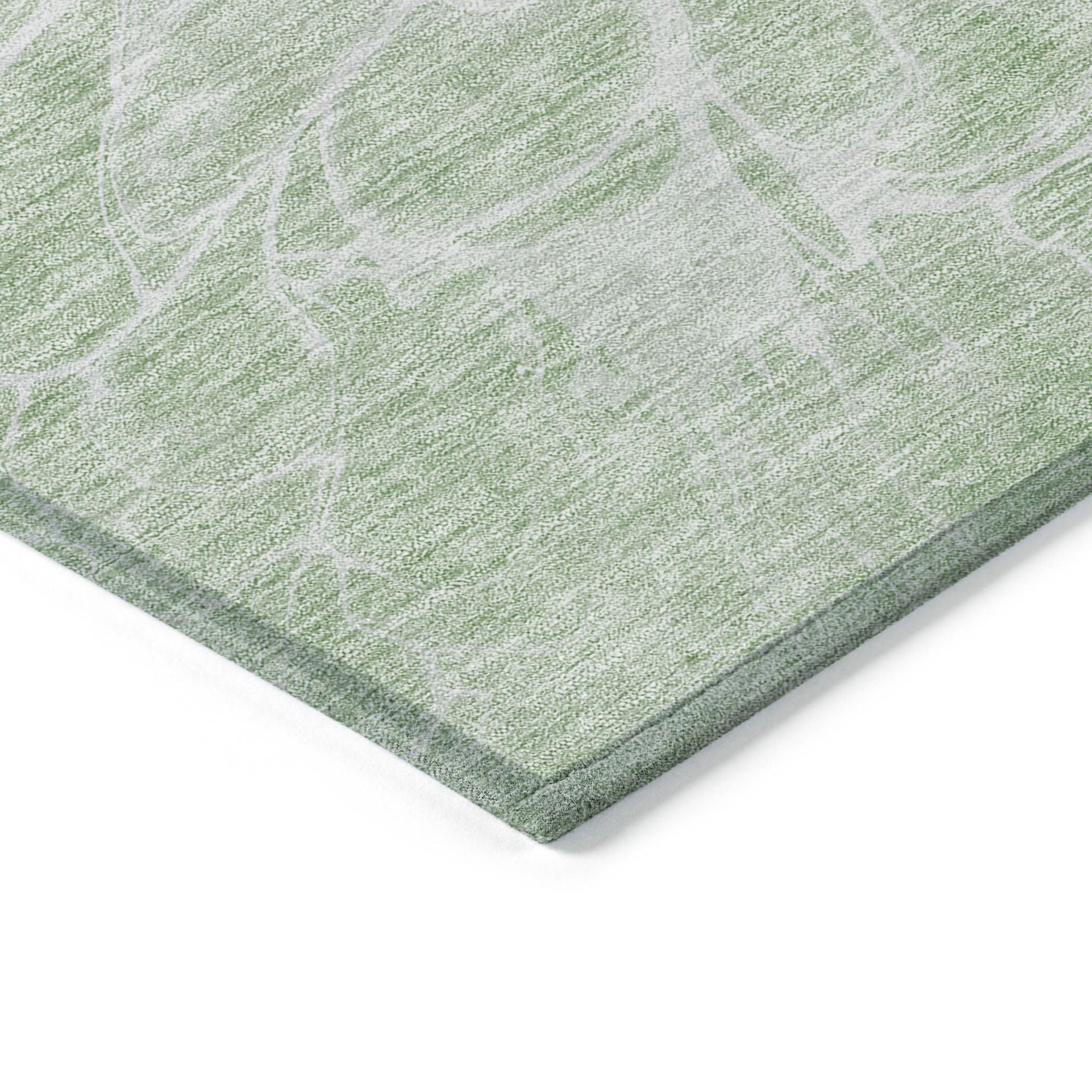 Machine Made ACN653 Mint Green Rugs #color_mint green