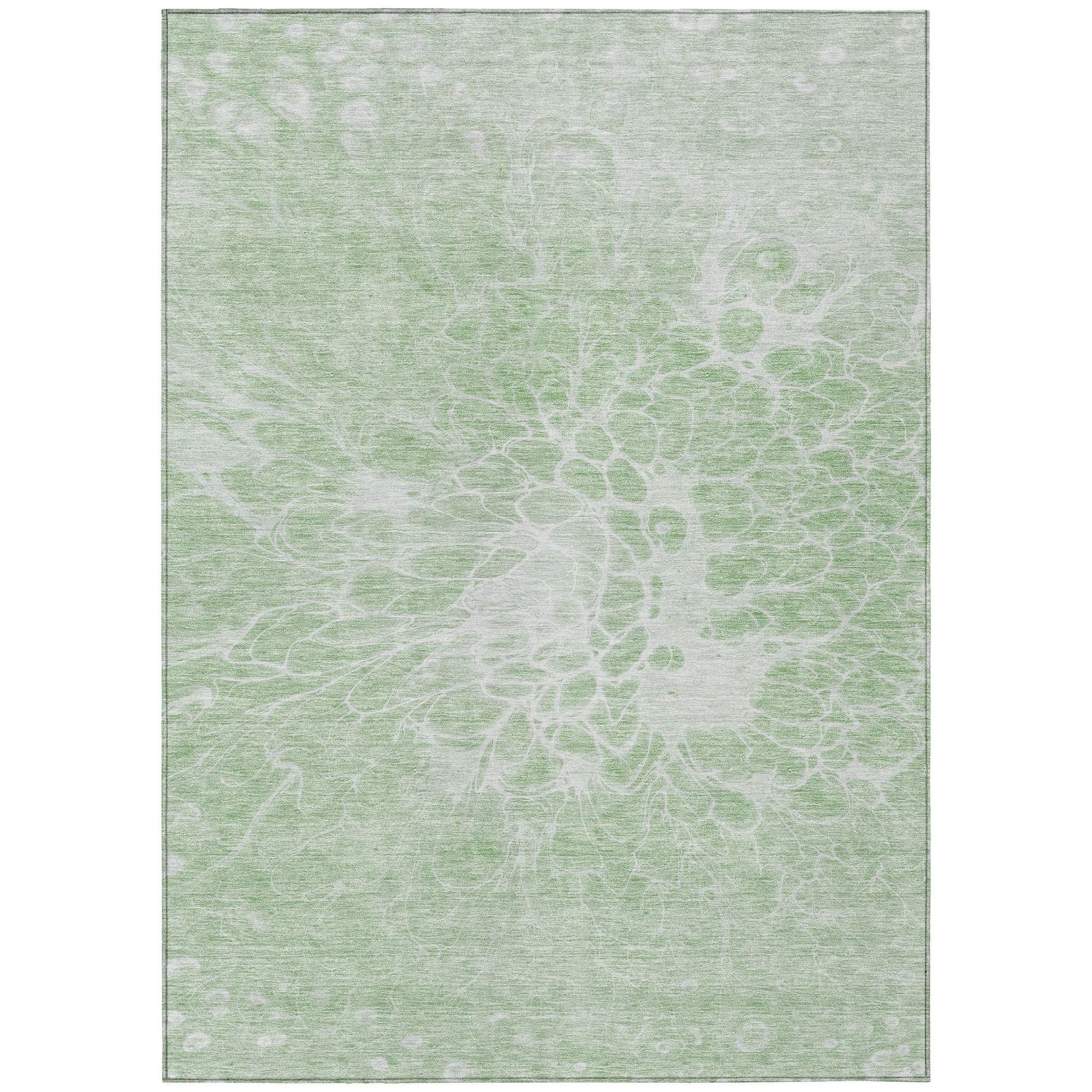 Machine Made ACN653 Mint Green Rugs #color_mint green