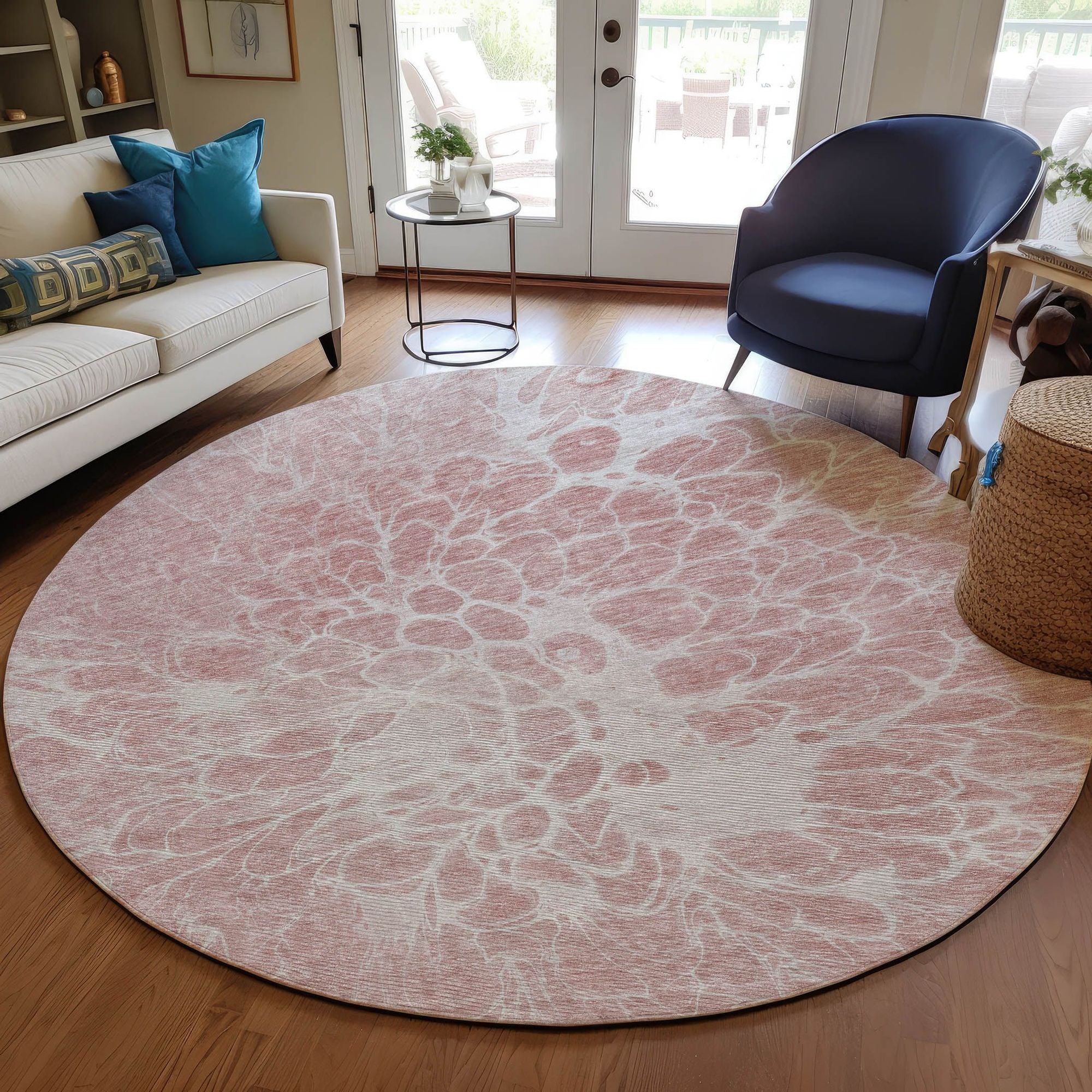 Machine Made ACN653 Pink  Rugs #color_pink 