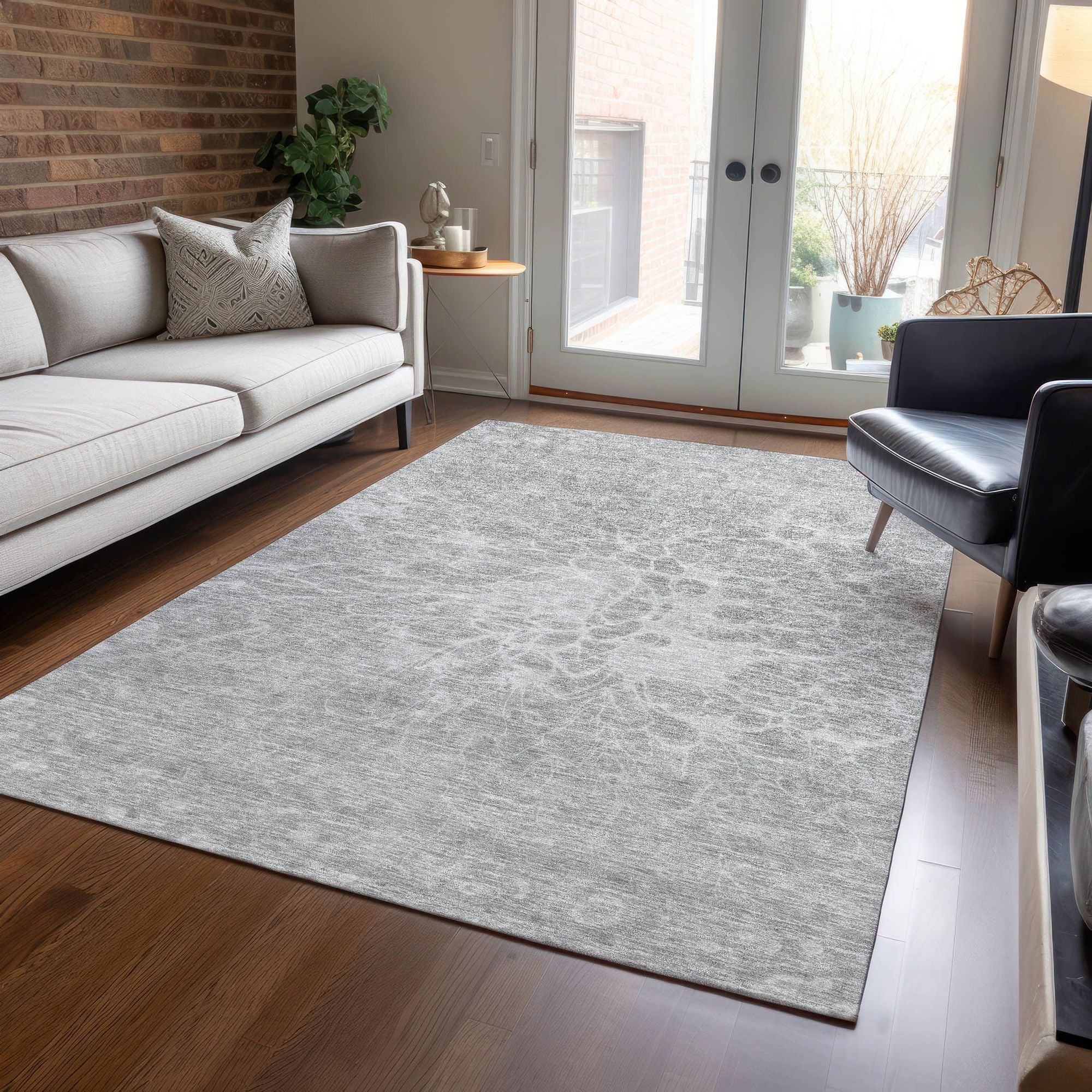 Machine Made ACN653 Silver Gray Rugs #color_silver gray