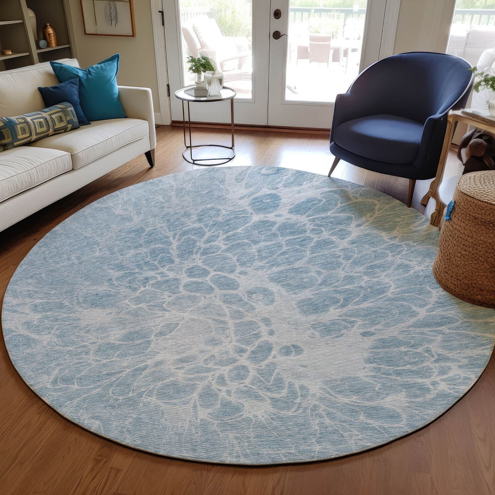 Machine Made ACN653 Sky Blue Rugs #color_sky blue