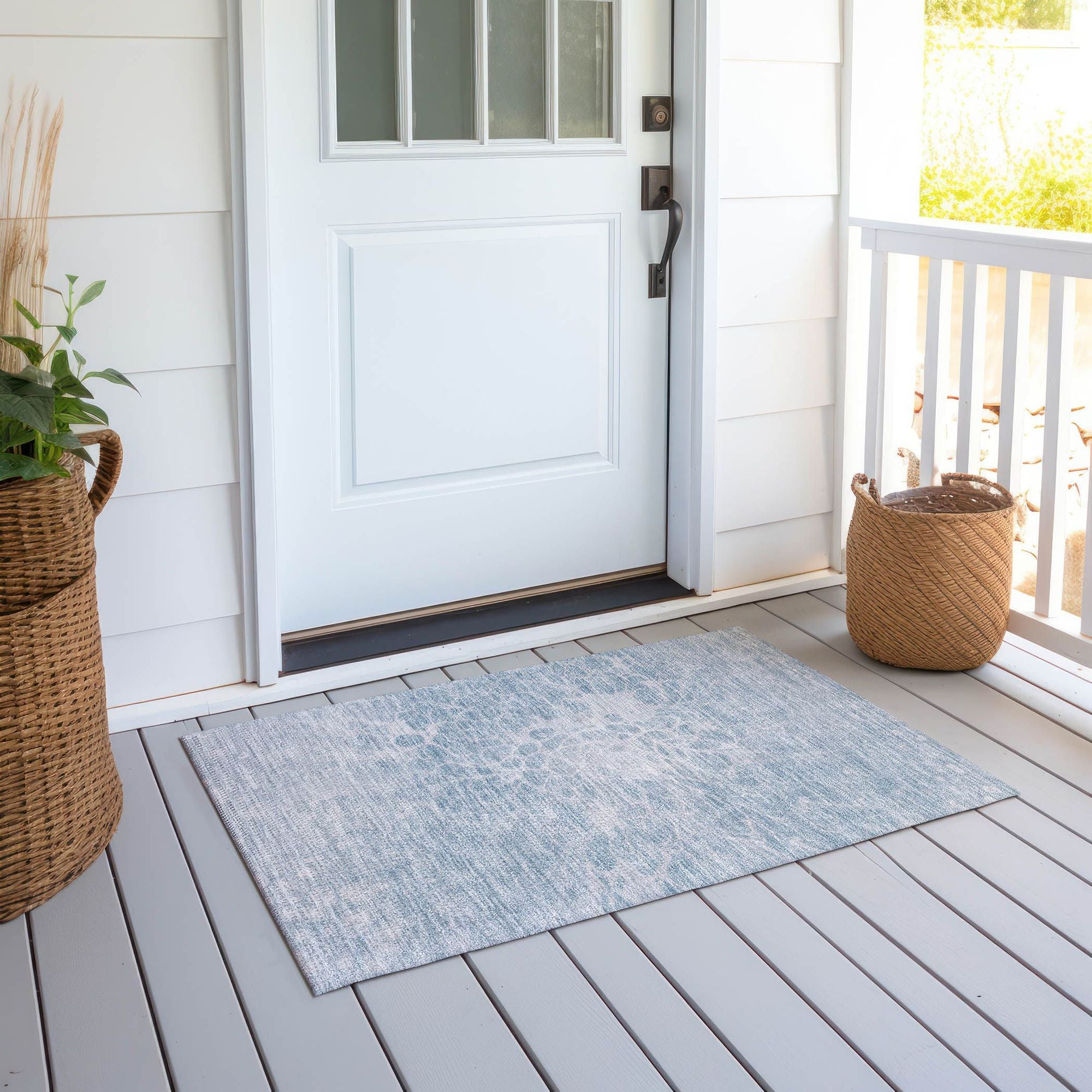 Machine Made ACN653 Sky Blue Rugs #color_sky blue