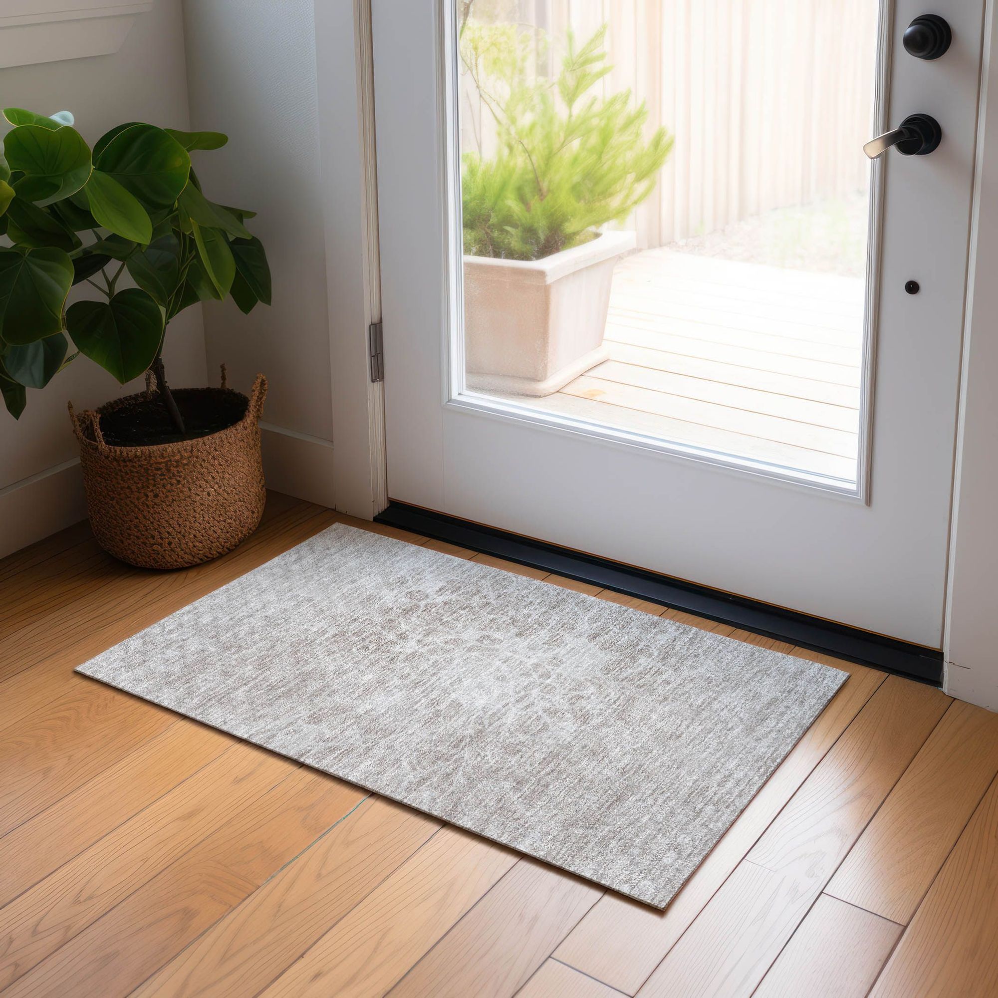 Machine Made ACN653 Taupe Brown Rugs #color_taupe brown