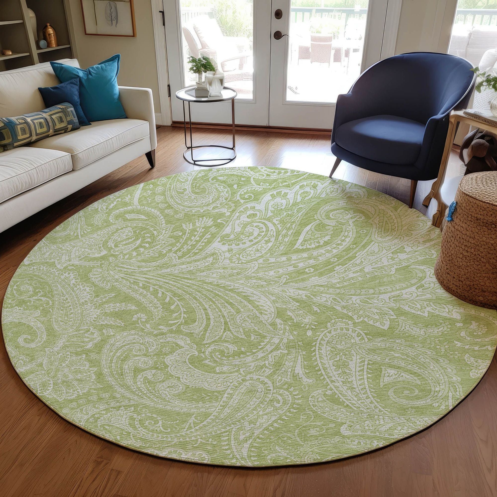 Machine Made ACN654 Aloe Green Rugs #color_aloe green