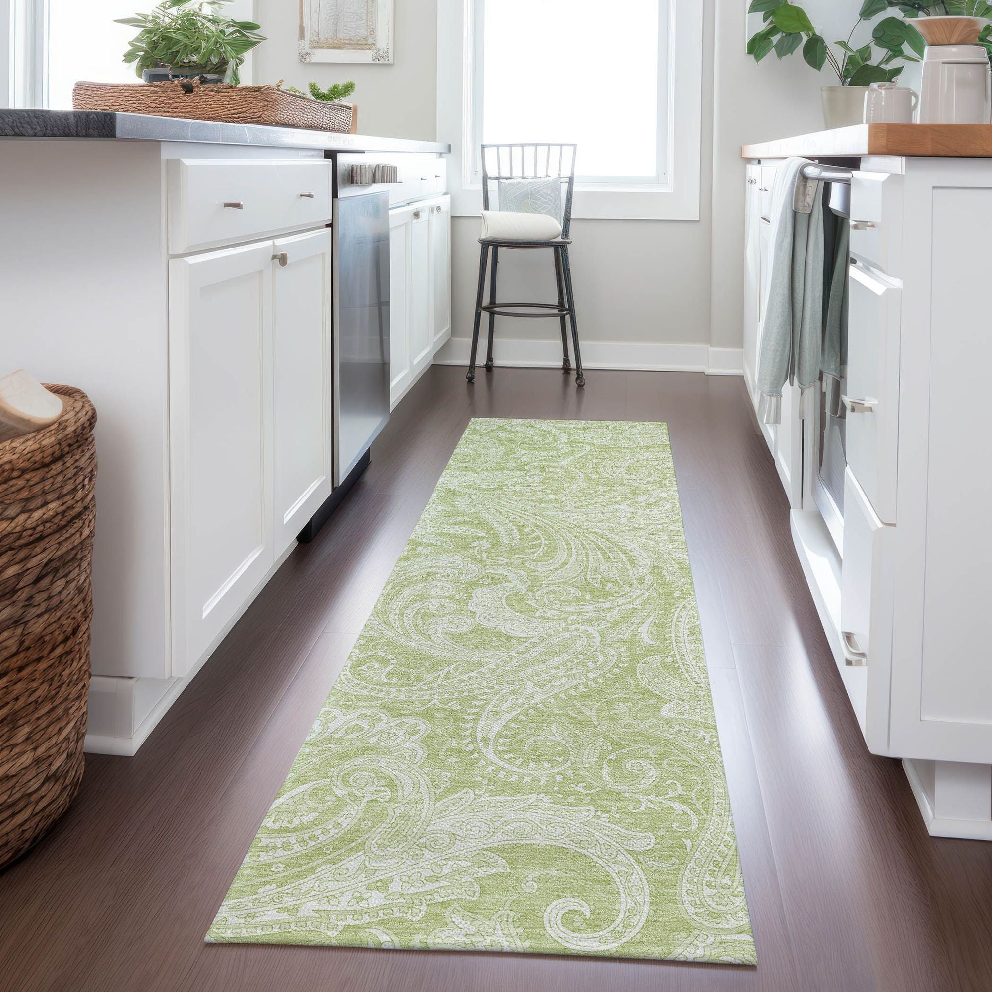 Machine Made ACN654 Aloe Green Rugs #color_aloe green