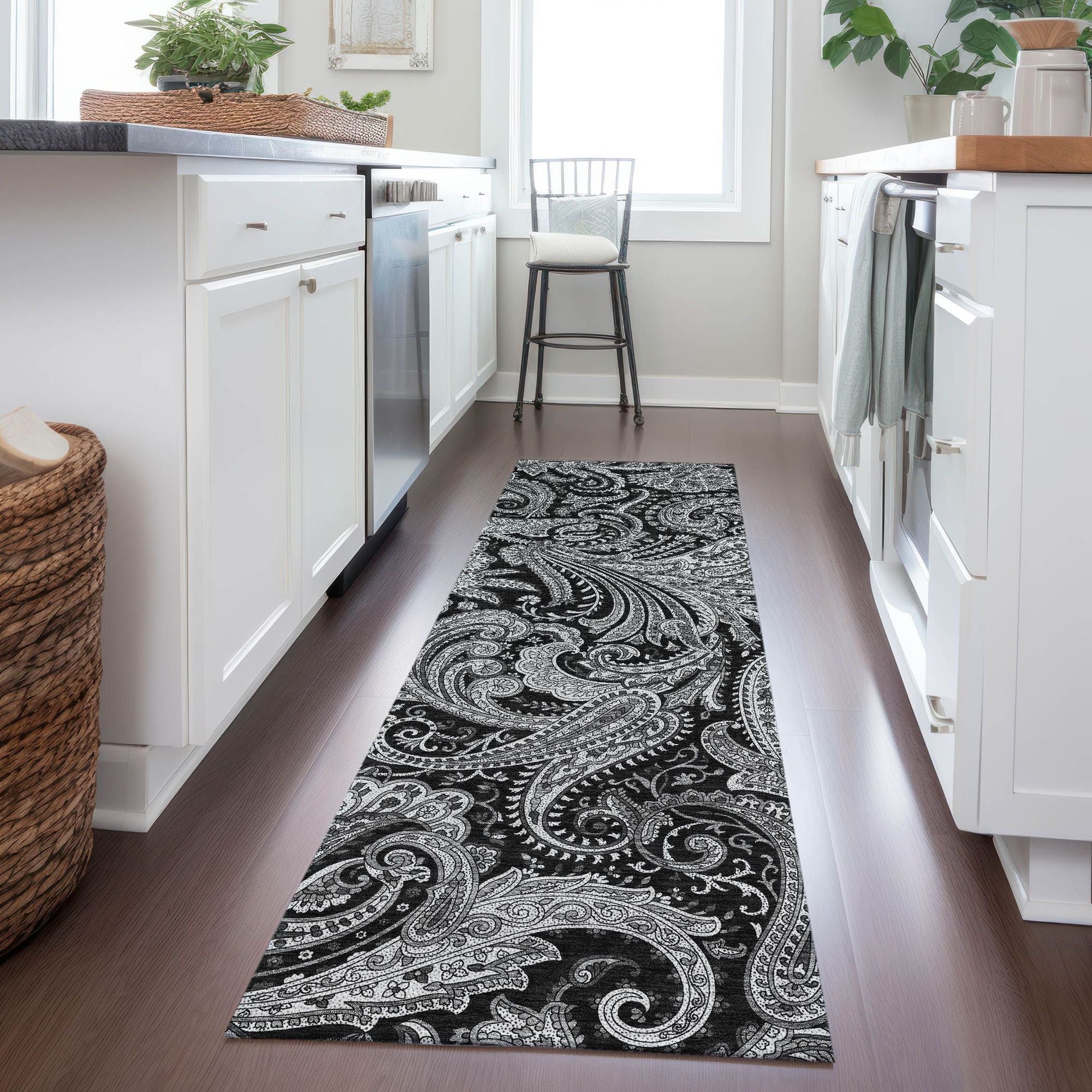 Machine Made ACN654 Black  Rugs #color_black 