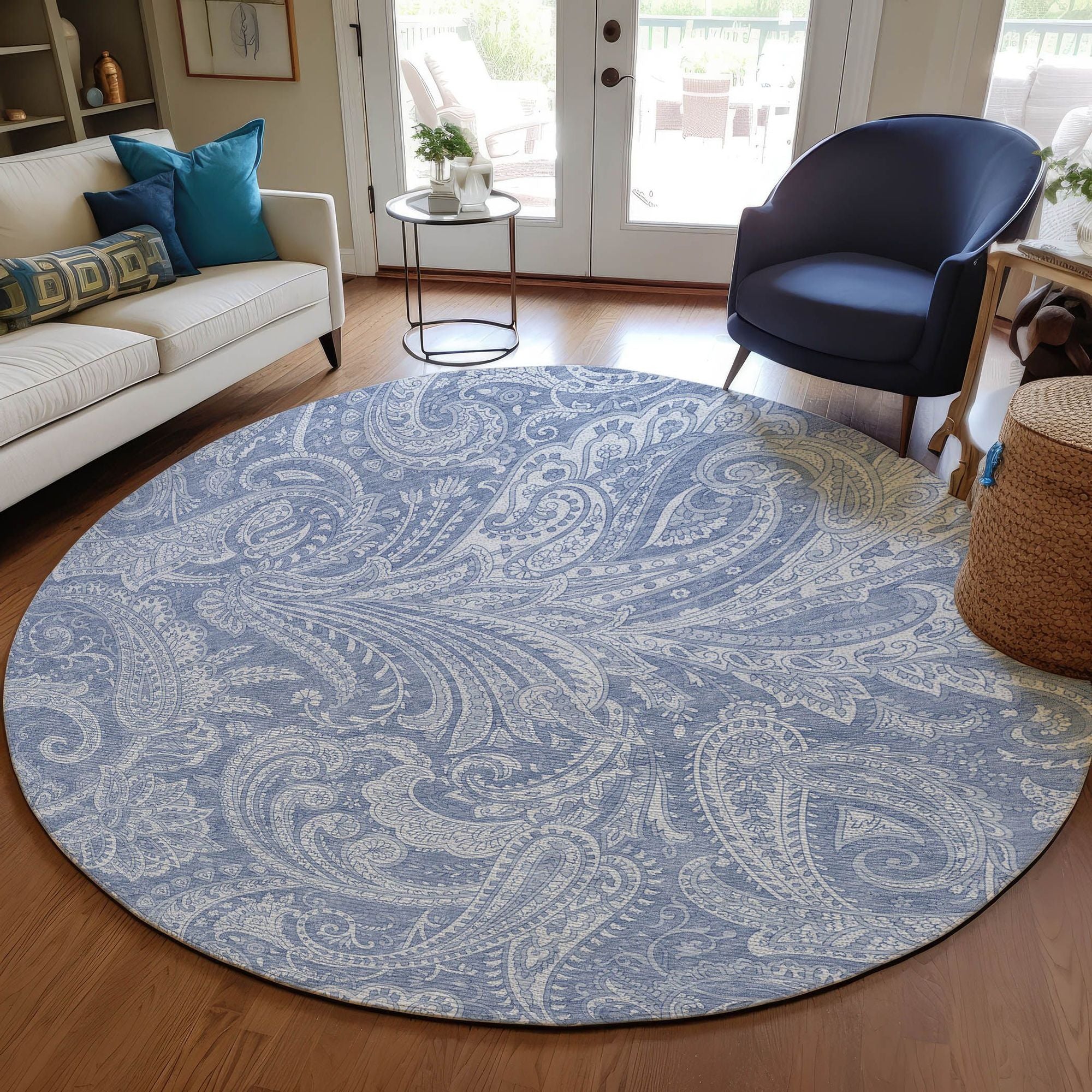 Machine Made ACN654 Denim Blue Rugs #color_denim blue