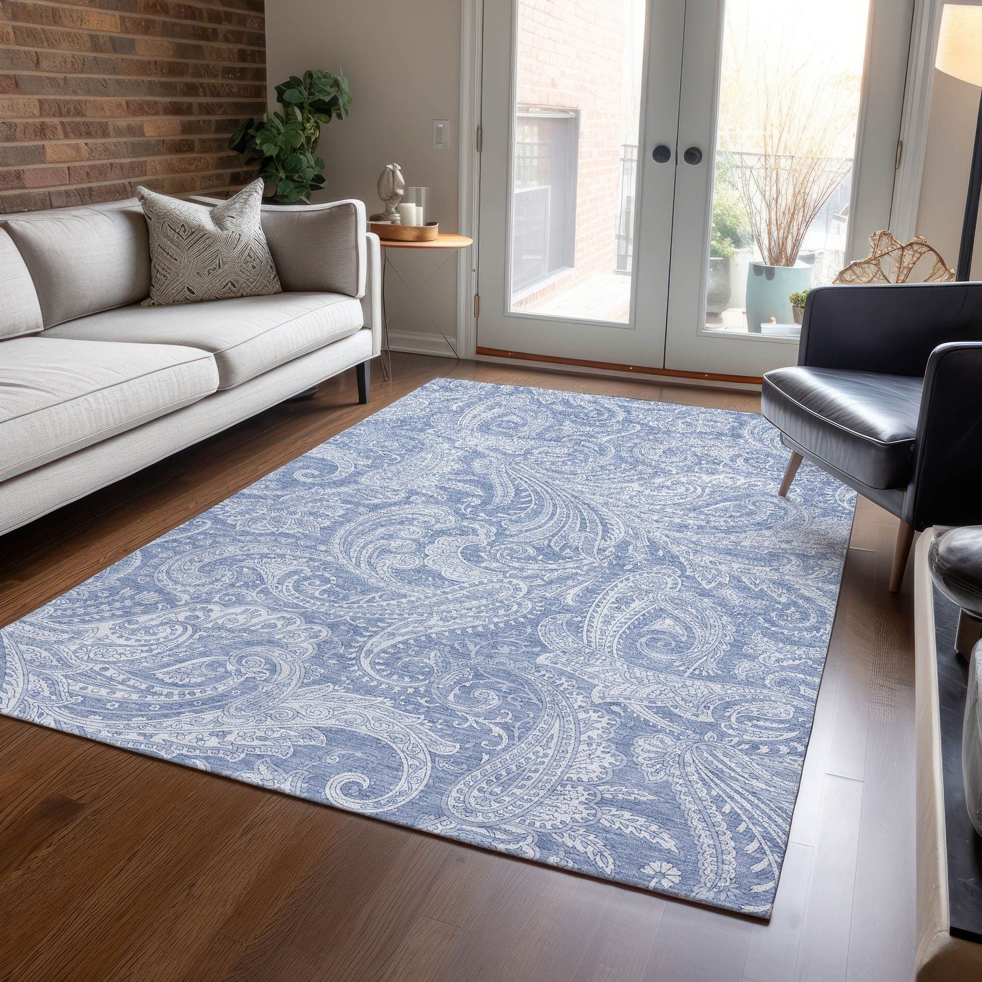 Machine Made ACN654 Denim Blue Rugs #color_denim blue