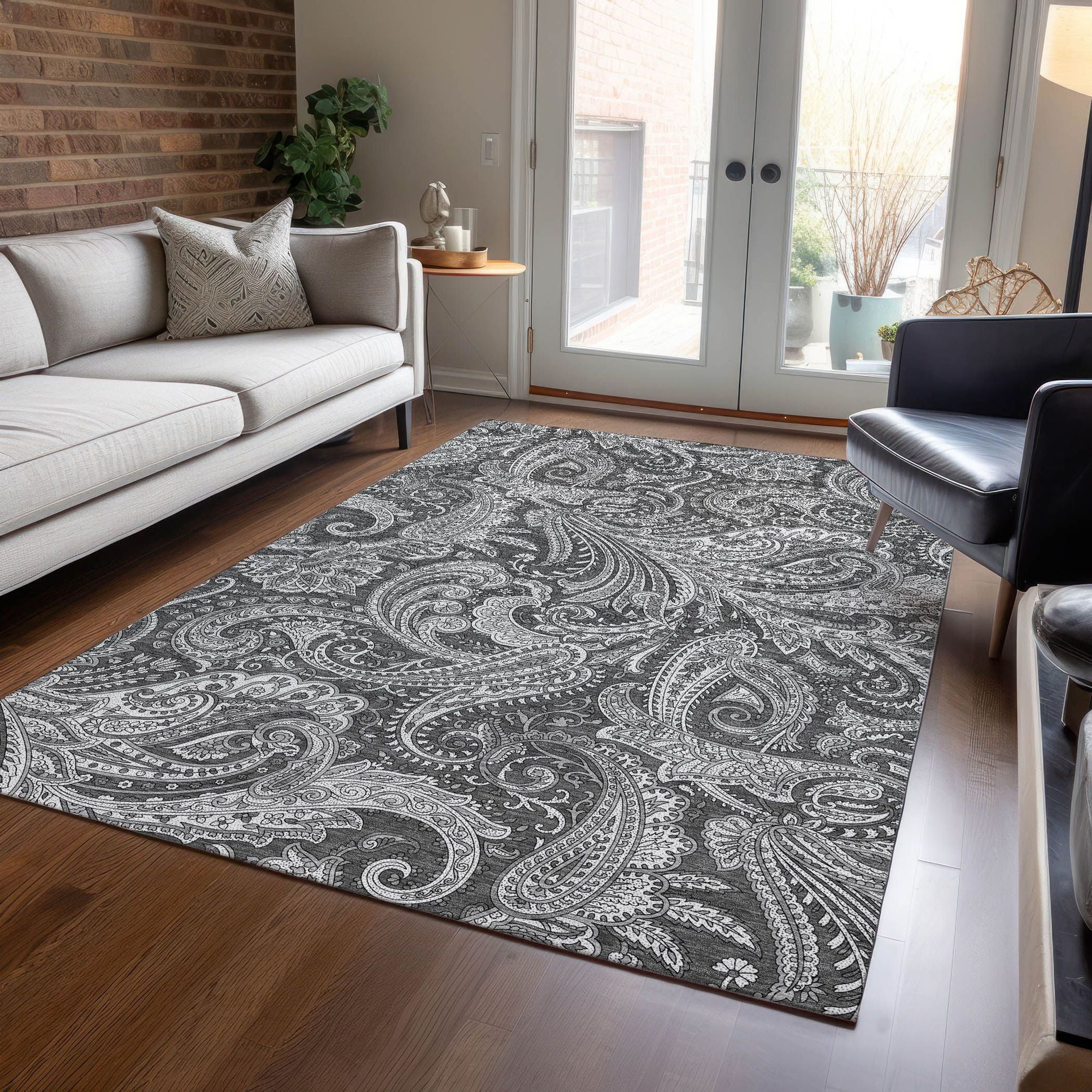 Machine Made ACN654 Gray  Rugs #color_gray 