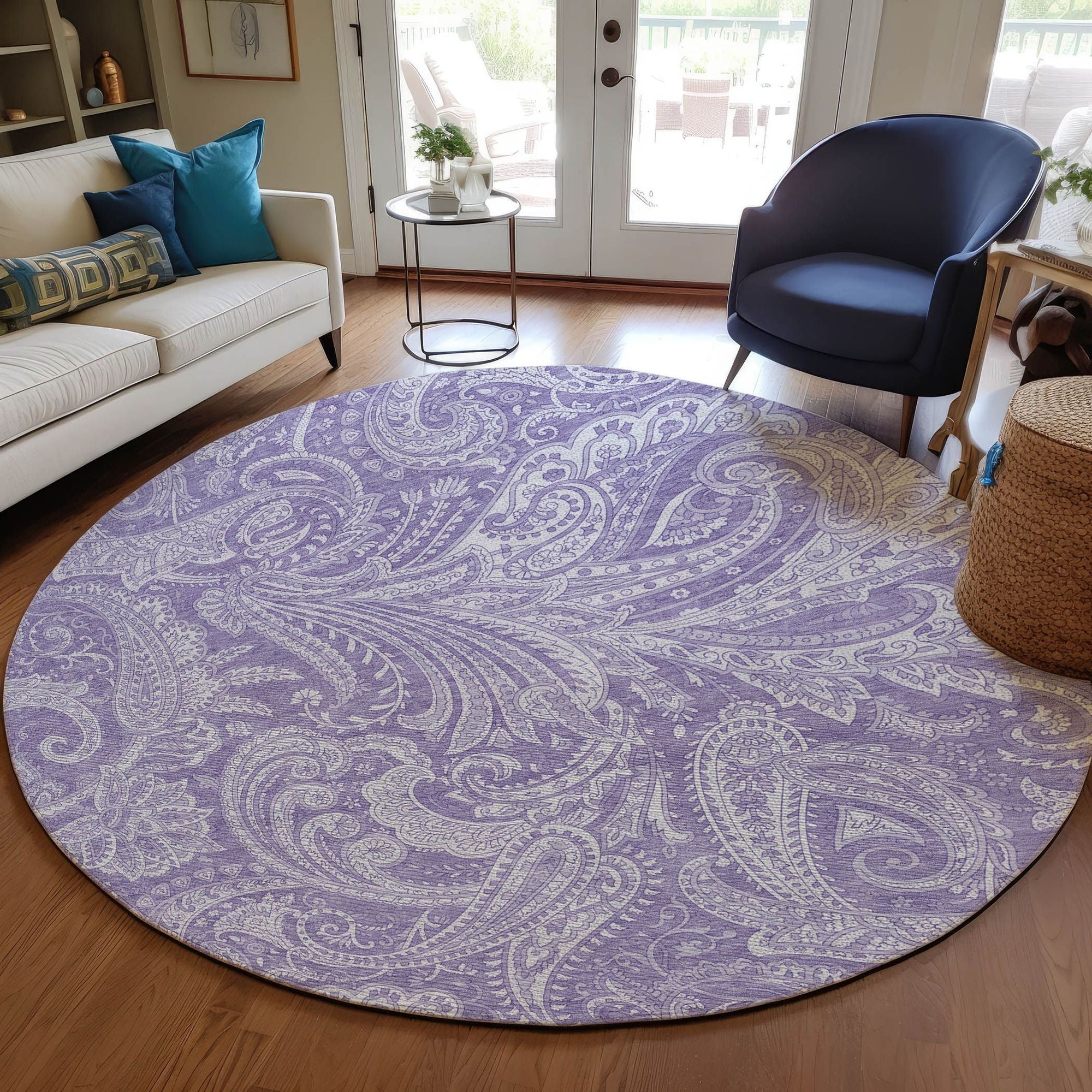 Machine Made ACN654 Lavender Purple Rugs #color_lavender purple