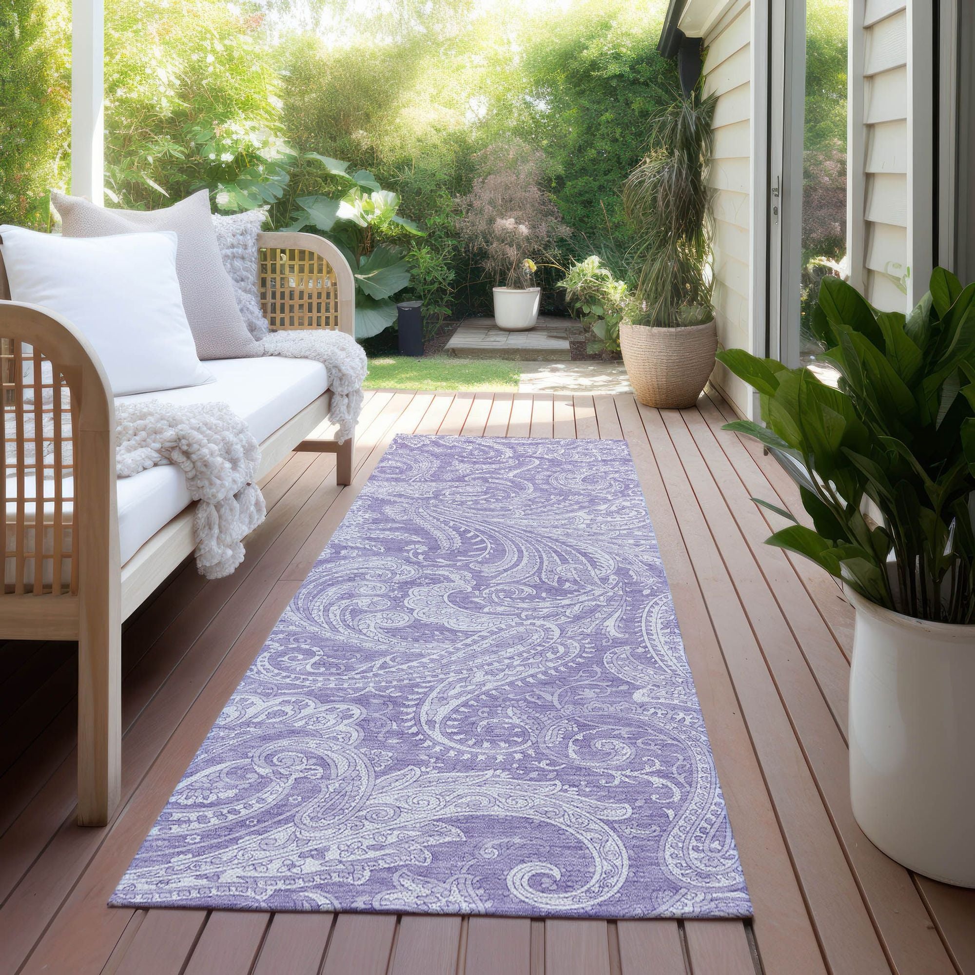 Machine Made ACN654 Lavender Purple Rugs #color_lavender purple