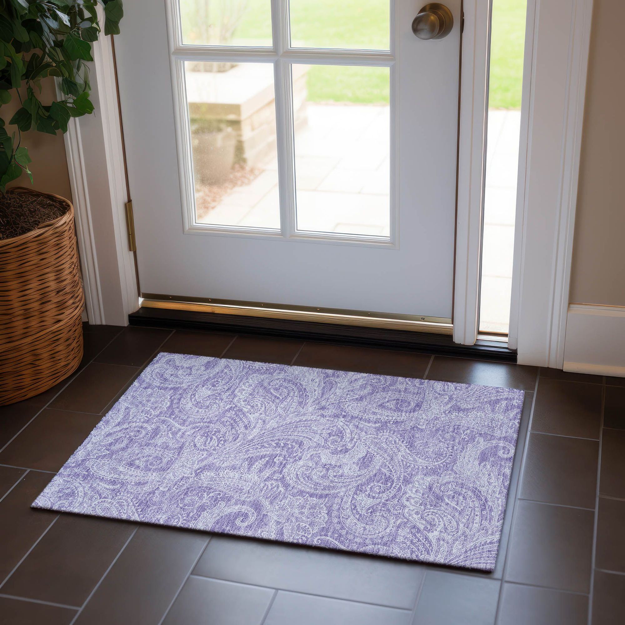 Machine Made ACN654 Lavender Purple Rugs #color_lavender purple