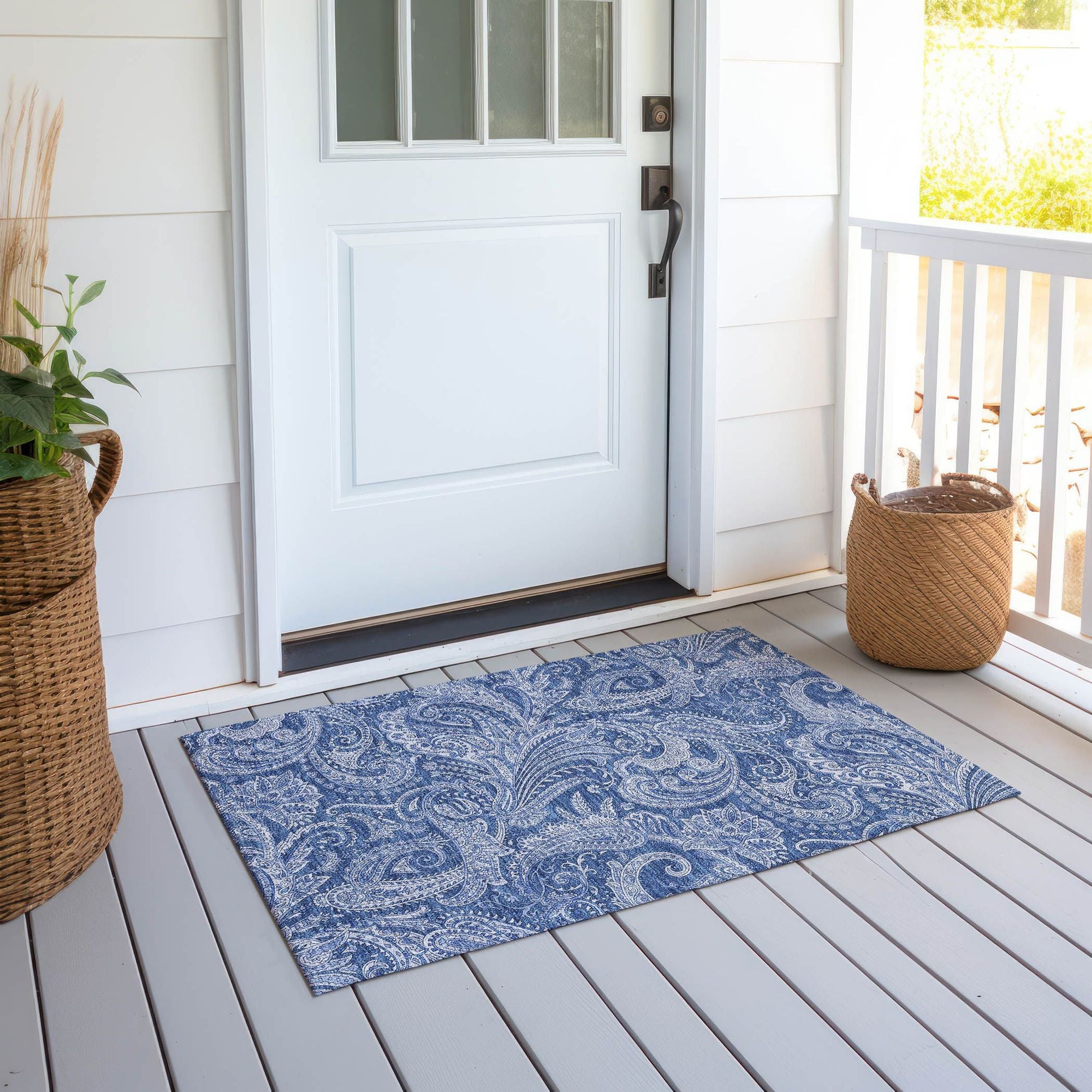 Machine Made ACN654 Navy Blue Rugs #color_navy blue