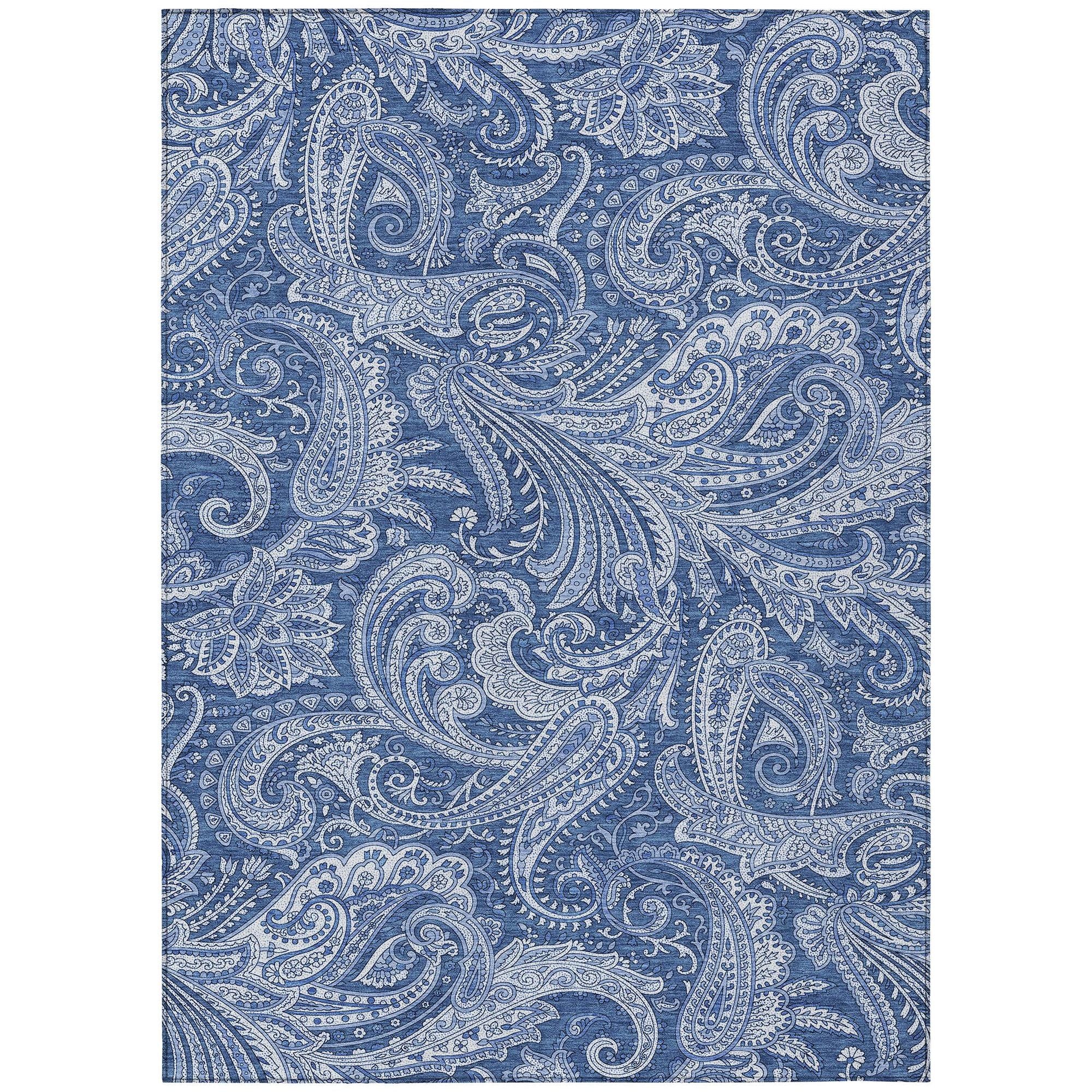 Machine Made ACN654 Navy Blue Rugs #color_navy blue