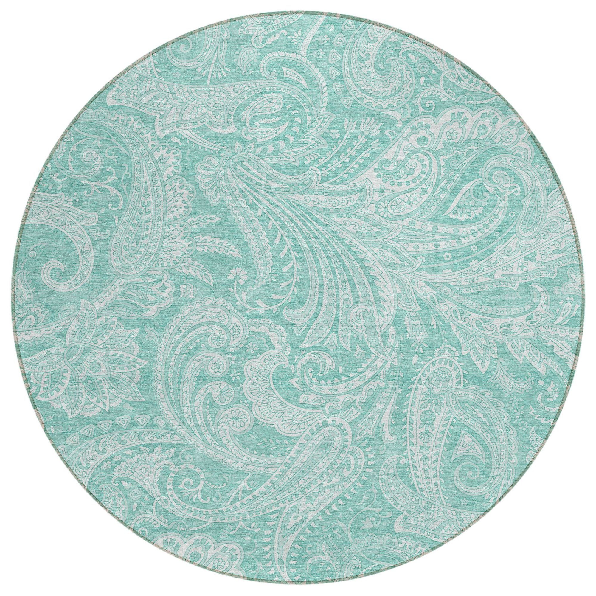 Machine Made ACN654 Teal  Rugs #color_teal 