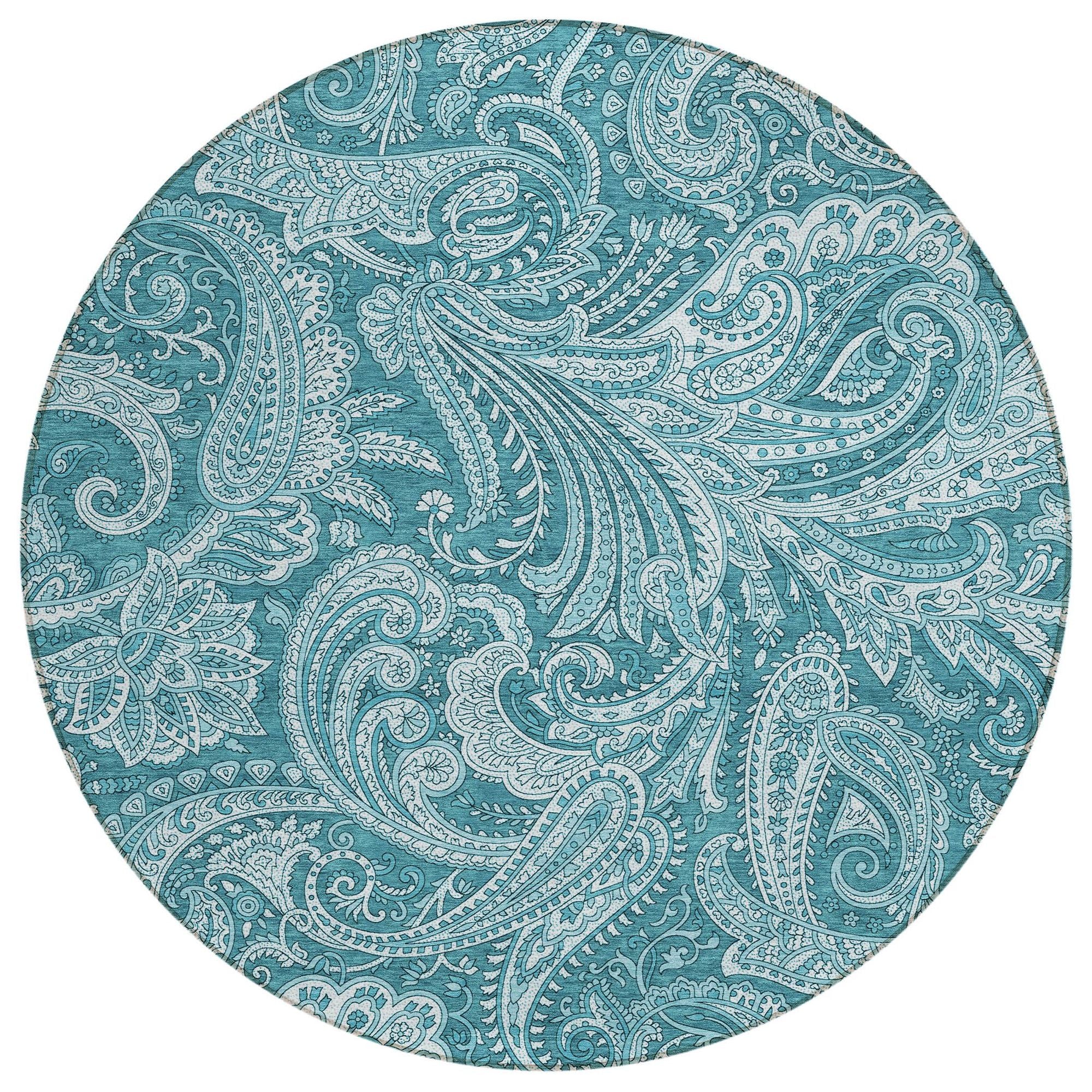 Machine Made ACN654 Turquoise Teal Rugs #color_turquoise teal